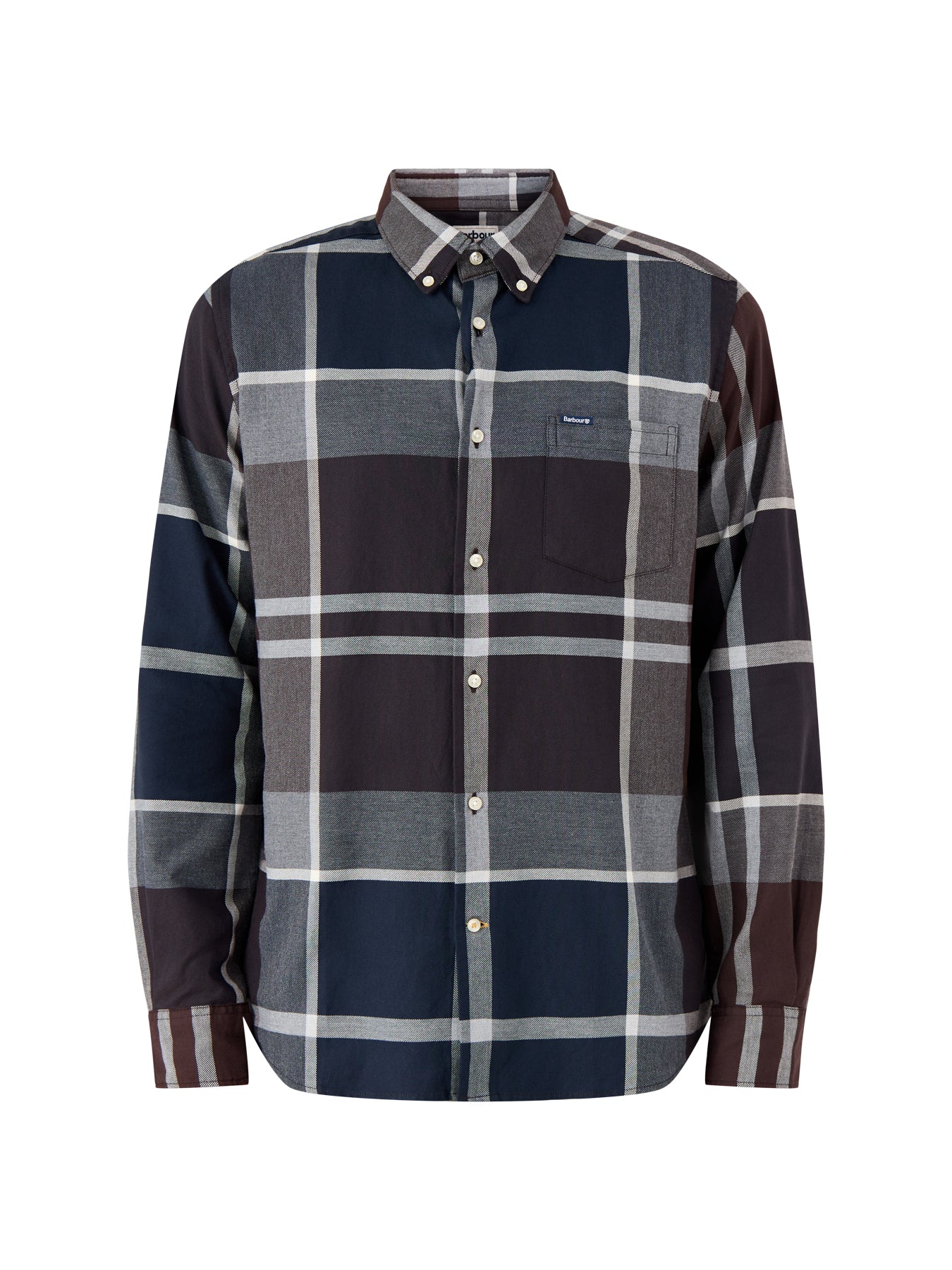 Dunoon Tailored Tartan Shirt Midnight Oak Tartan