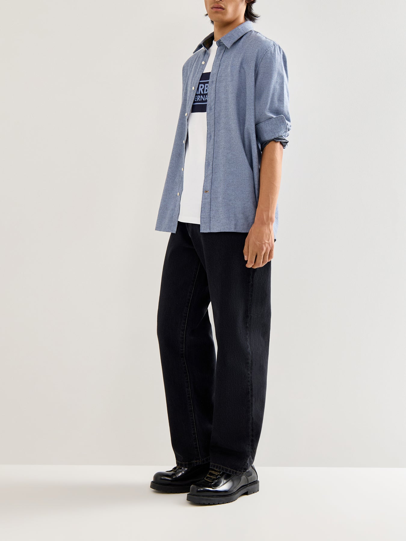 Sealane Cotton Relaxed Shirt Blue