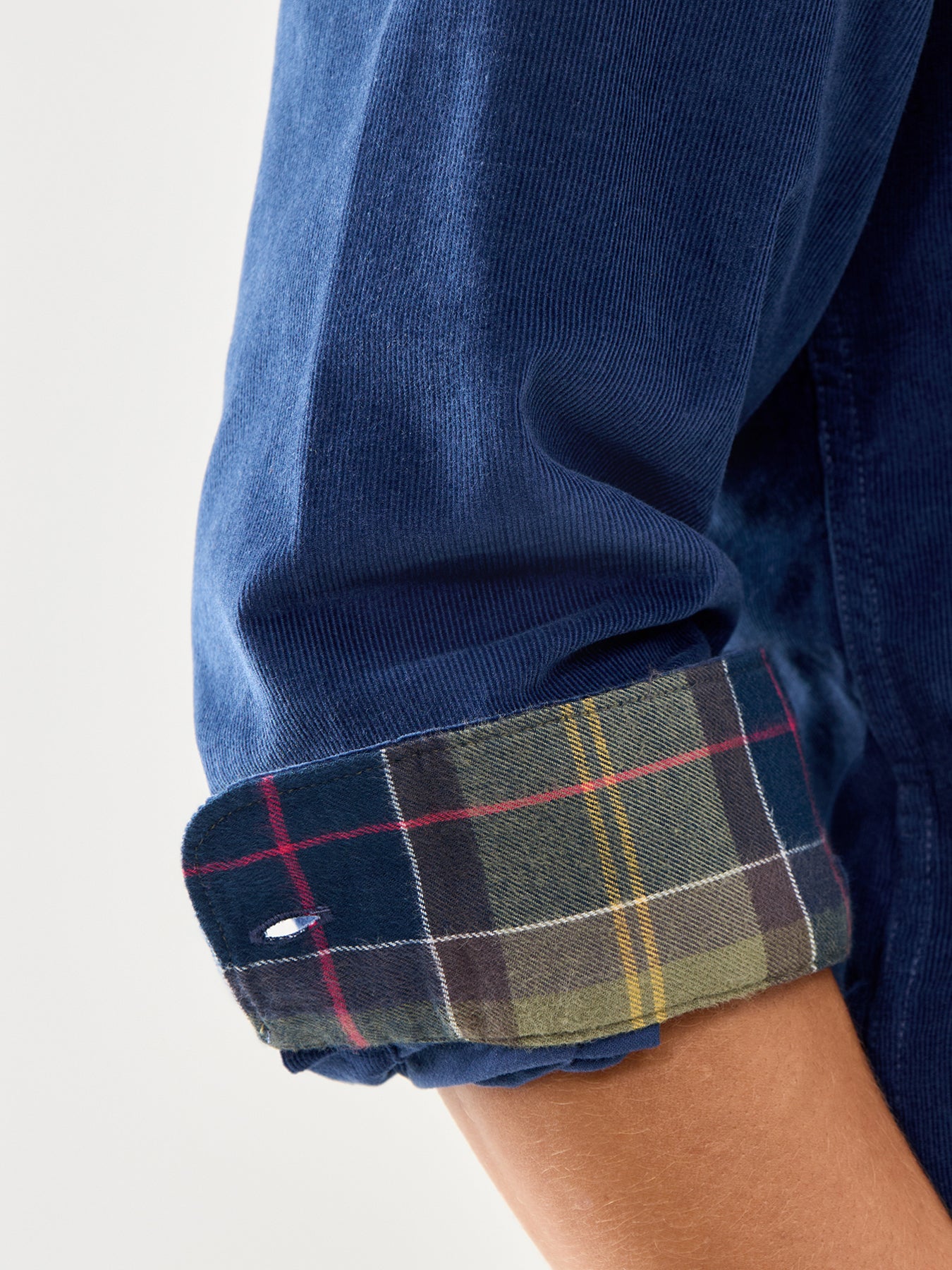 Ramsey Tailored Cotton Cord Shirt Denim