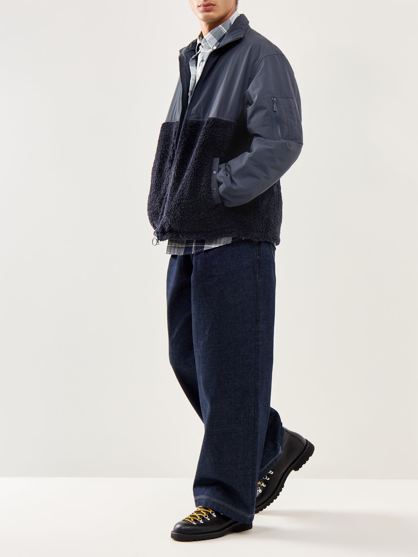 Reel Hybrid Cotton Fleece Jacket Thyme