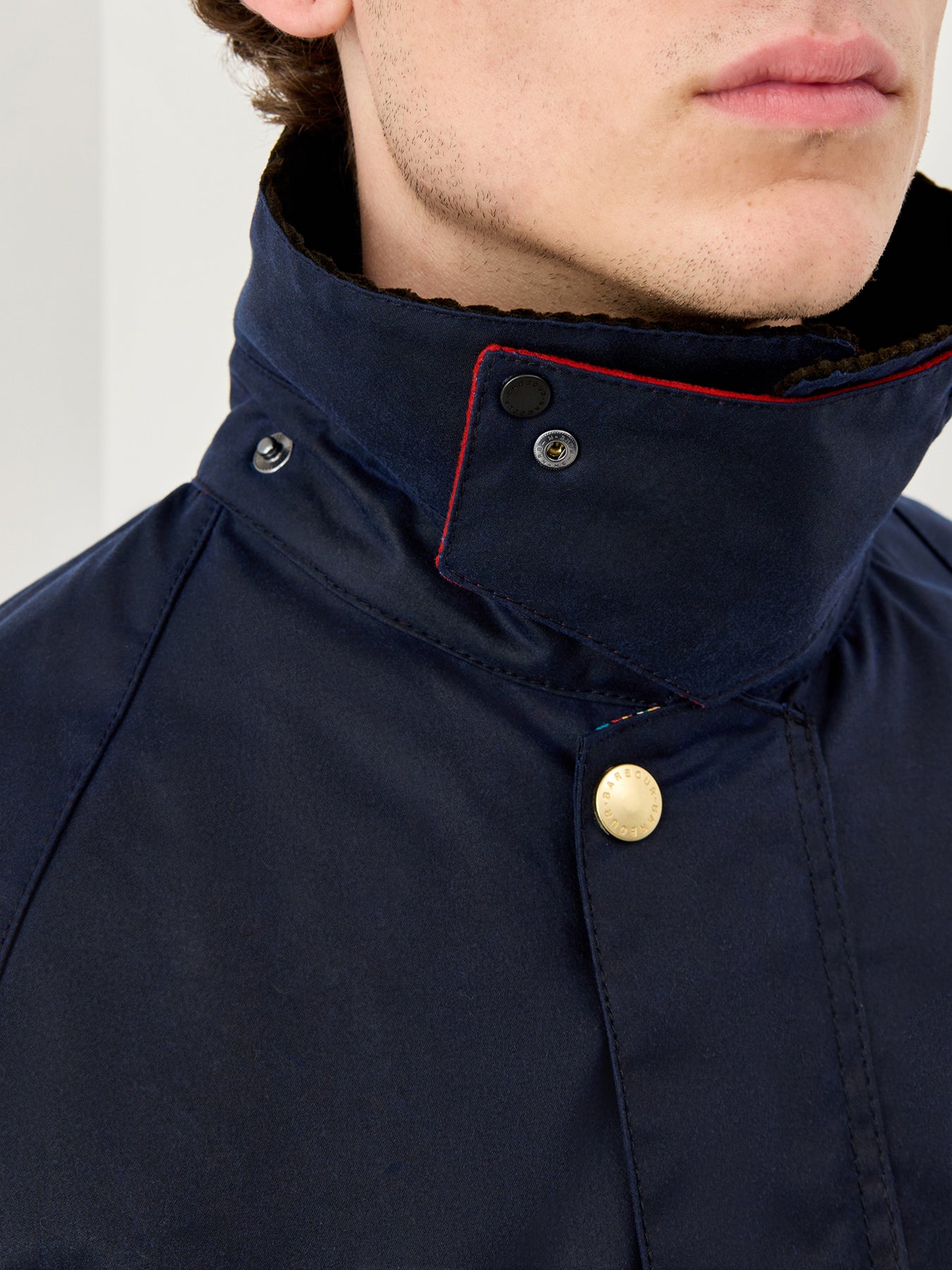 Paul Smith Loves Barbour Bedale Wax Jacket Night Sky