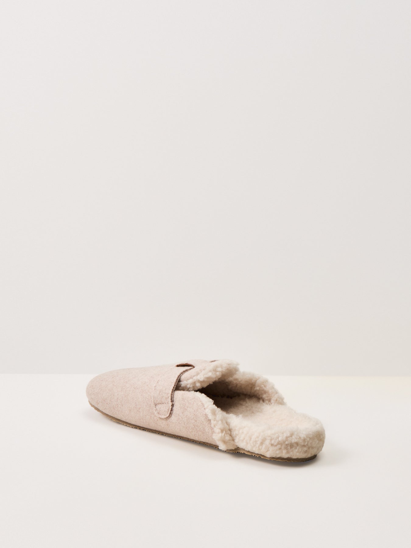 Felt Slipper with Borg Lining