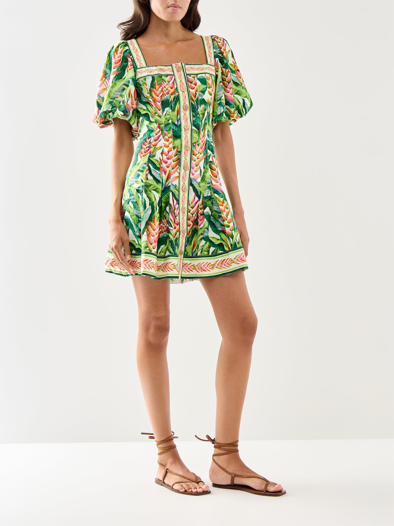 Heli Leaves Pearl Mini Dress