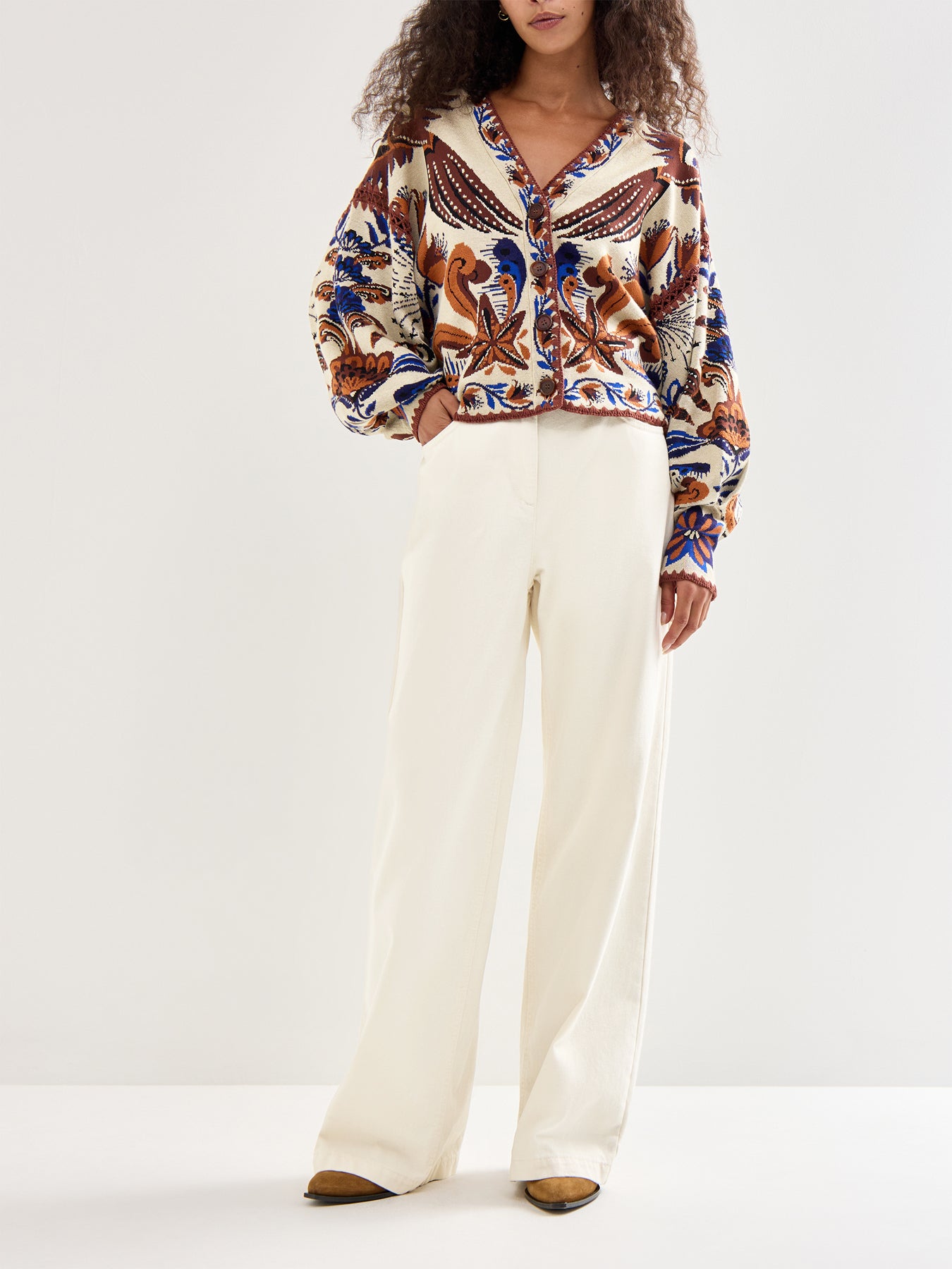 Nature Land Sand Knitwear Cardigan