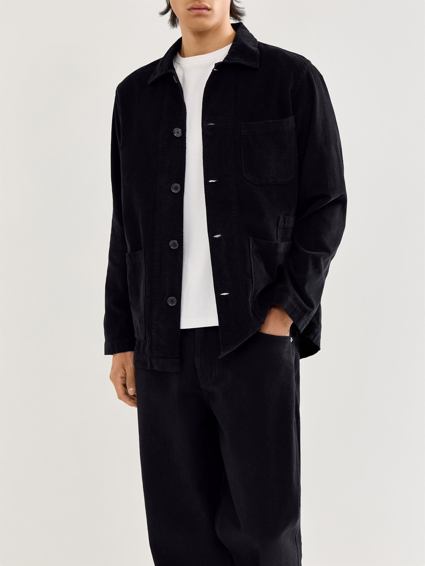 Bakers Cotton Overshirt Black