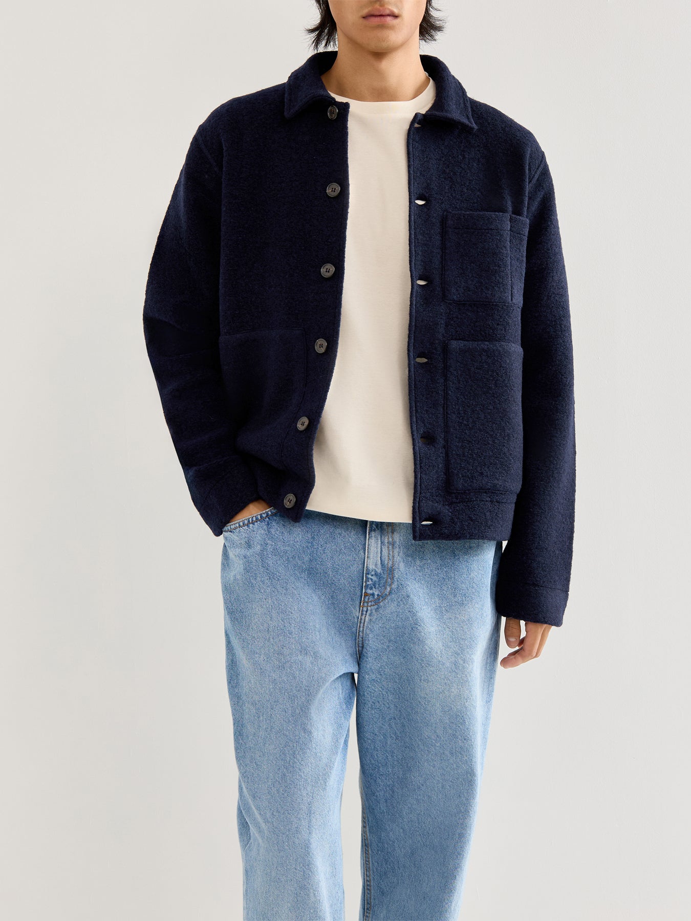 Uniform Wool Jacket Navy