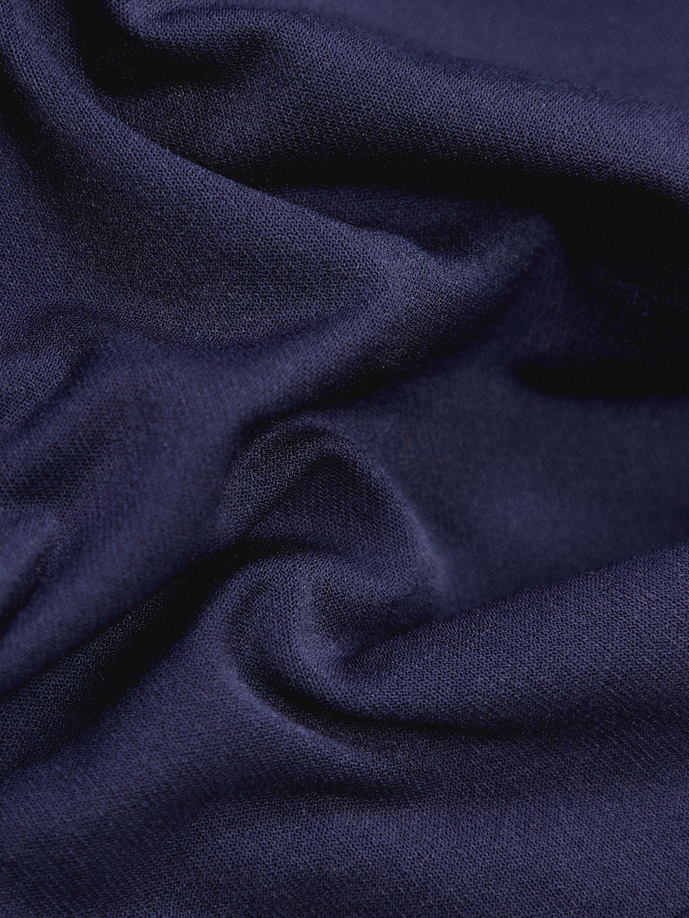 SoftStretch V Neck Padded Crop Top Navy