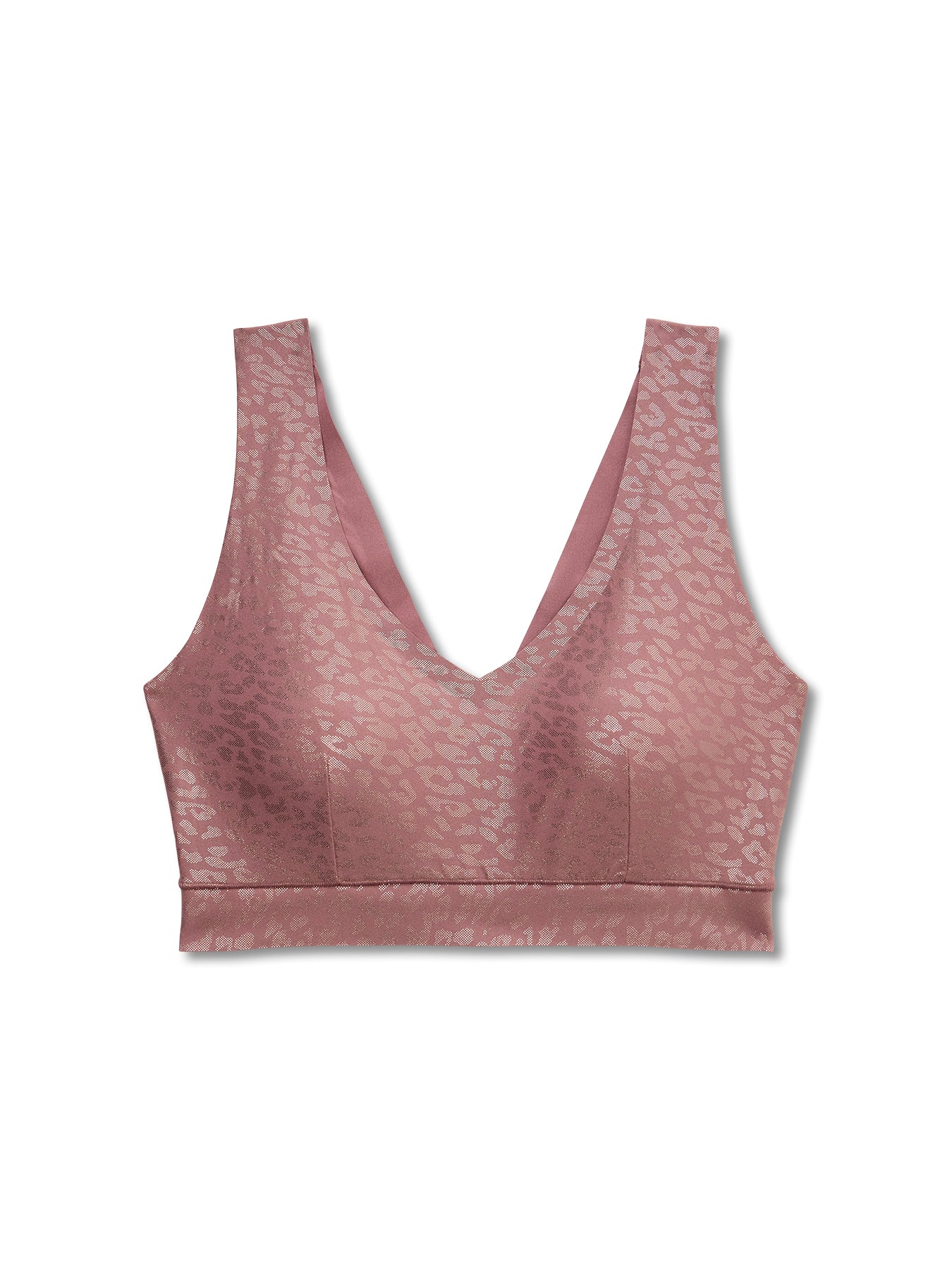 SoftStretch V Neck Padded Crop Top