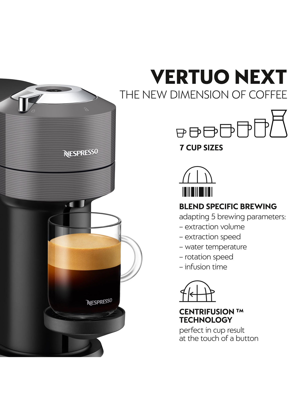 Vertuo Next & Milk Coffee Machine