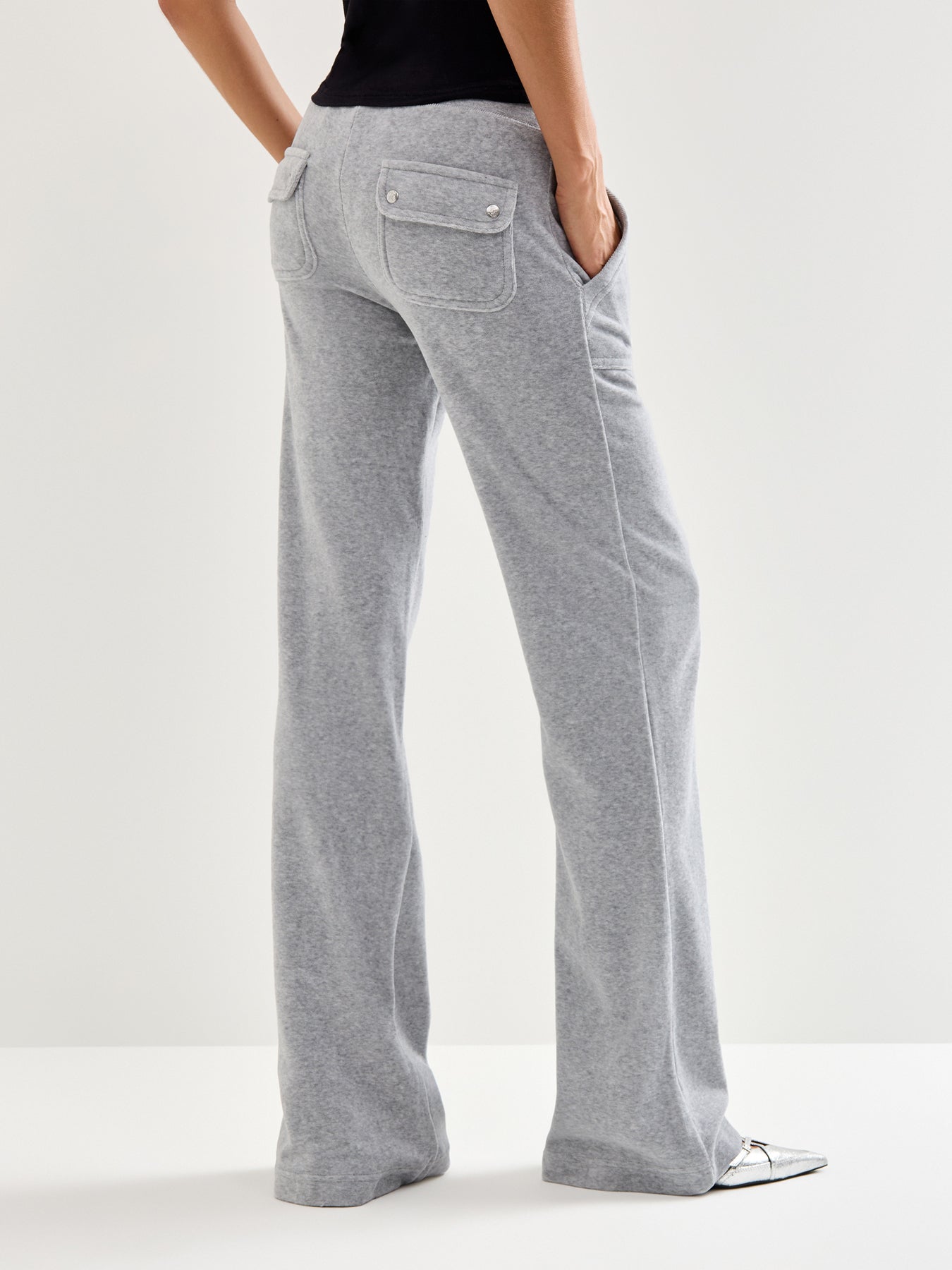 Layla Sweat Pants Silver Marl