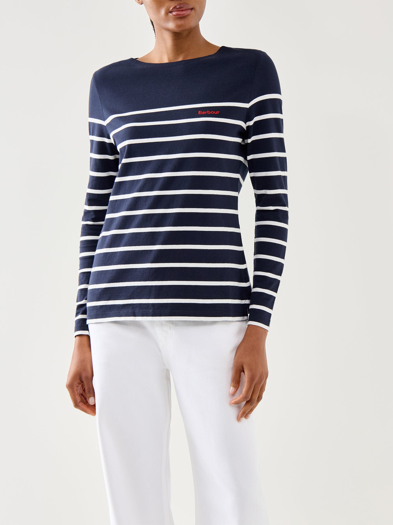 Barbour Bradley Top Navy Strpe