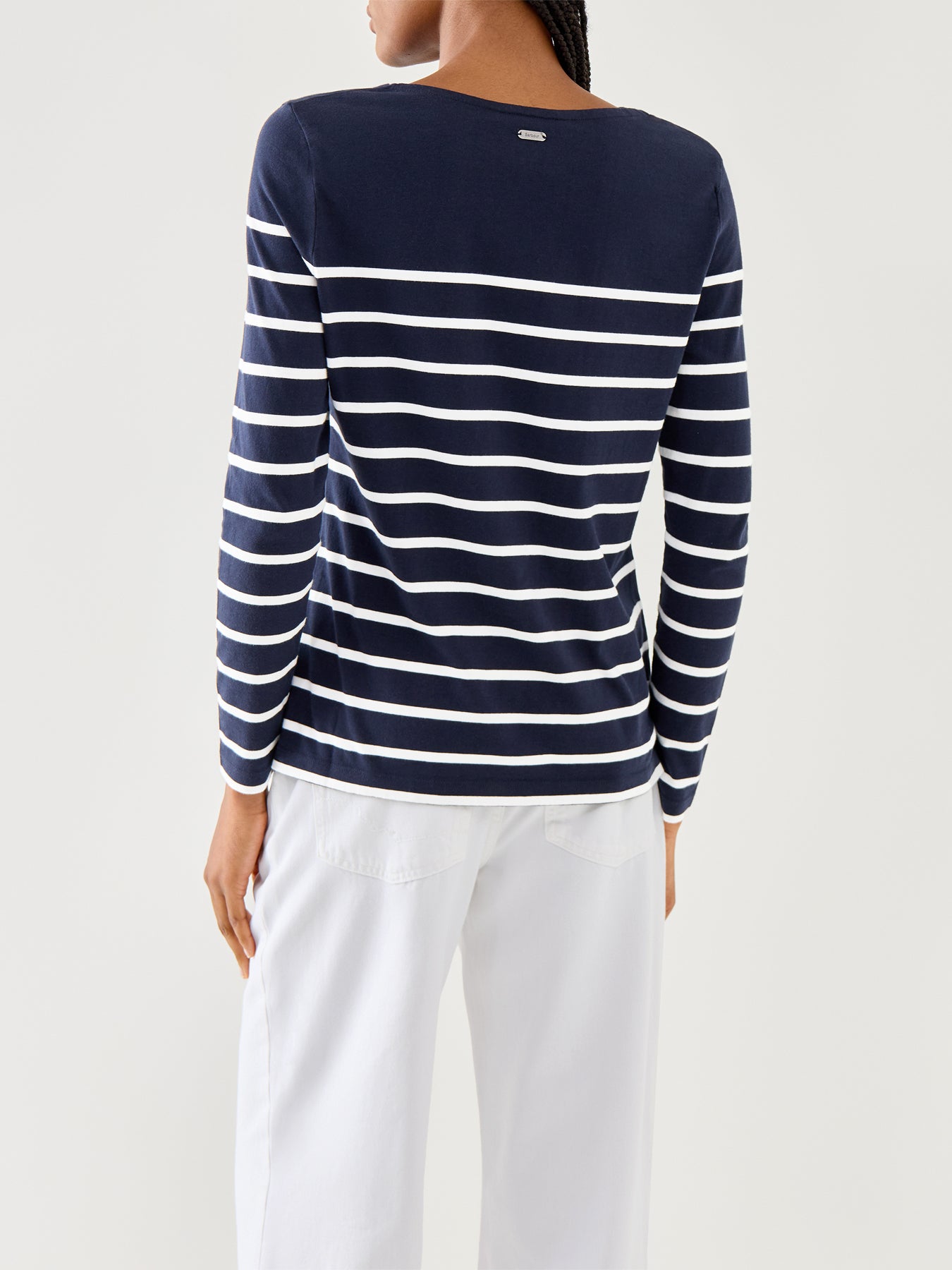 Barbour Bradley Top Navy Strpe