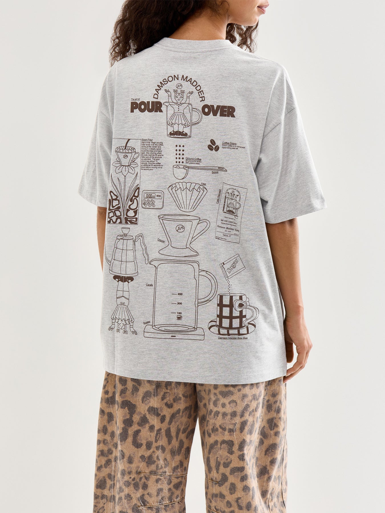 Pour Over Coffee Short Sleeves Tee Grey