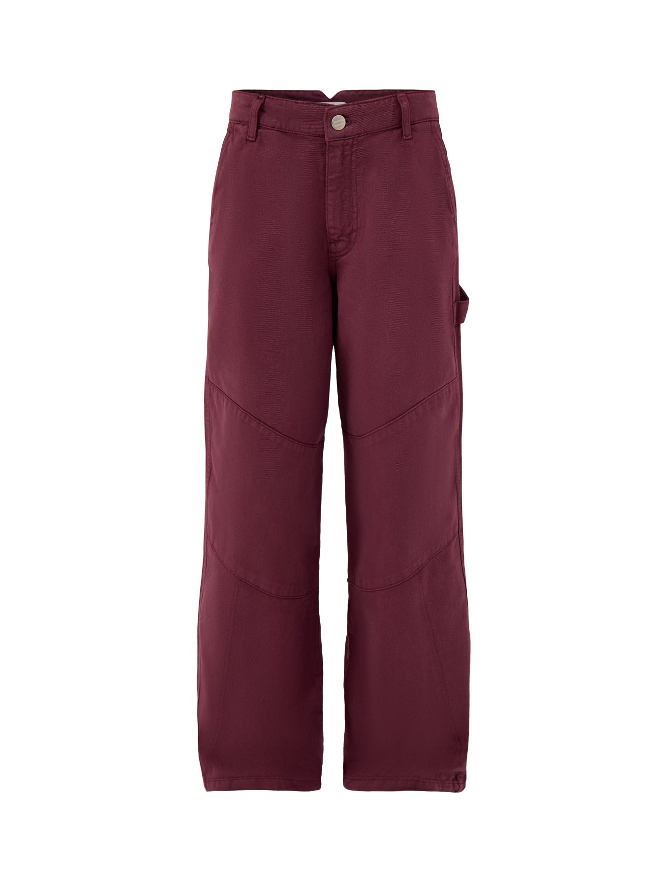 Drew Cotton Jeans Burgundy