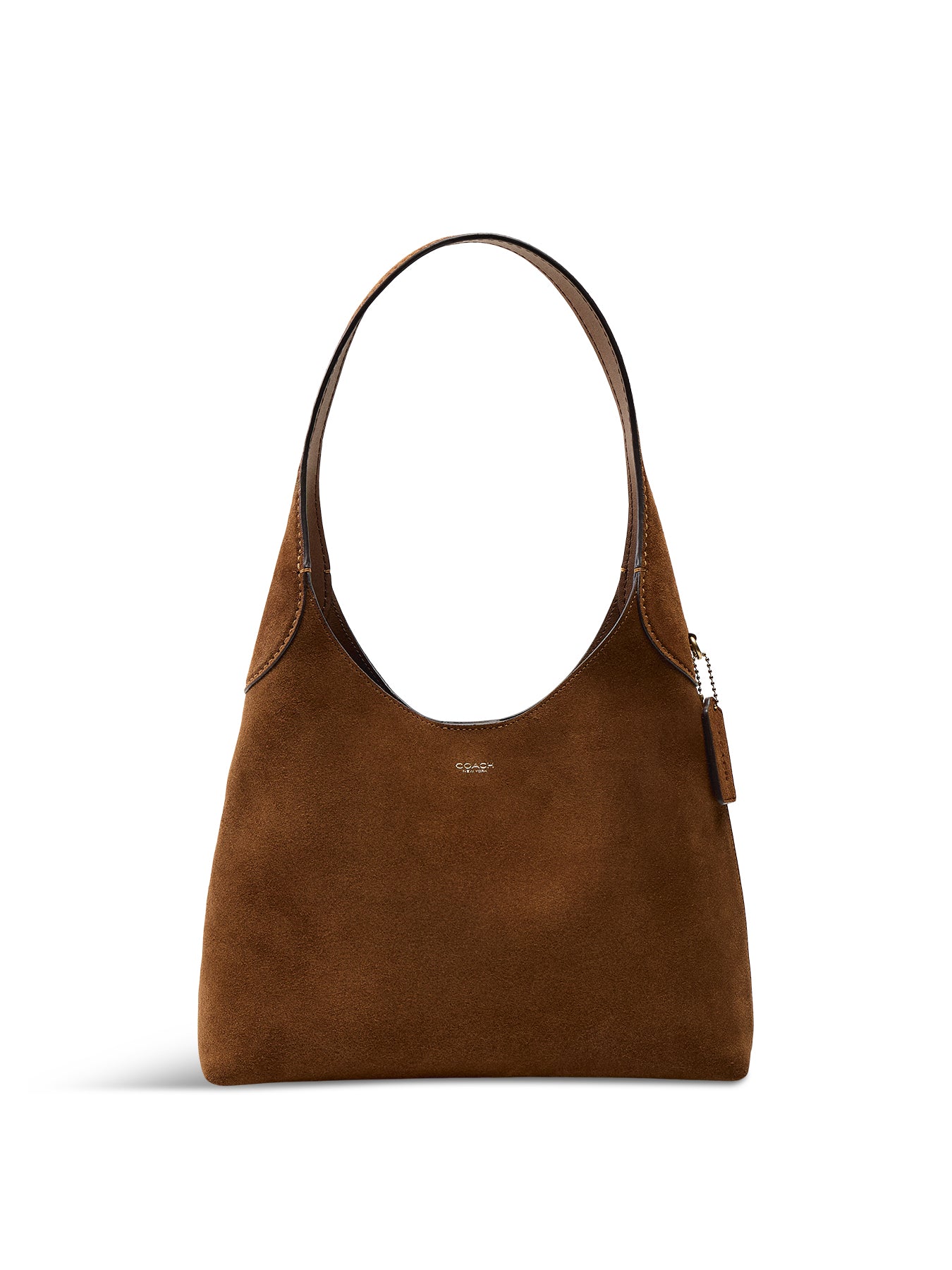 Suede Brooklyn 28 Shoulder Bag Warm Brown