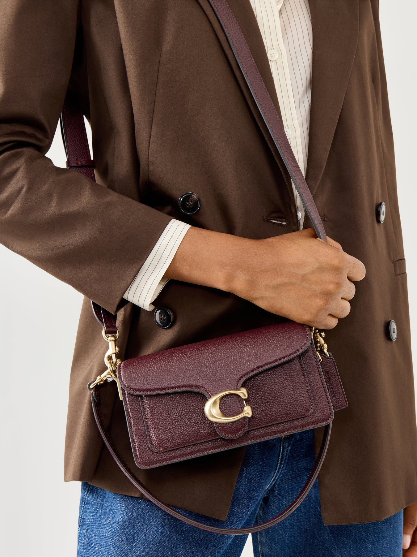 Tabby 20 Leather Shoulder Bag Merlot