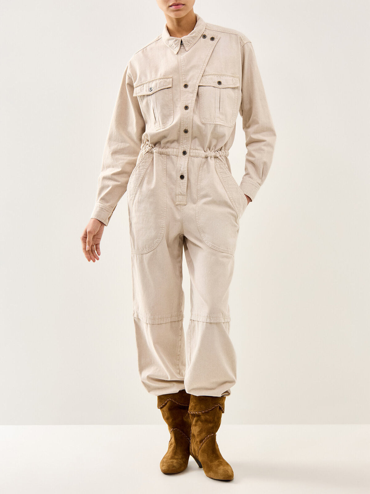 Nadia Boiler Suit Ecru