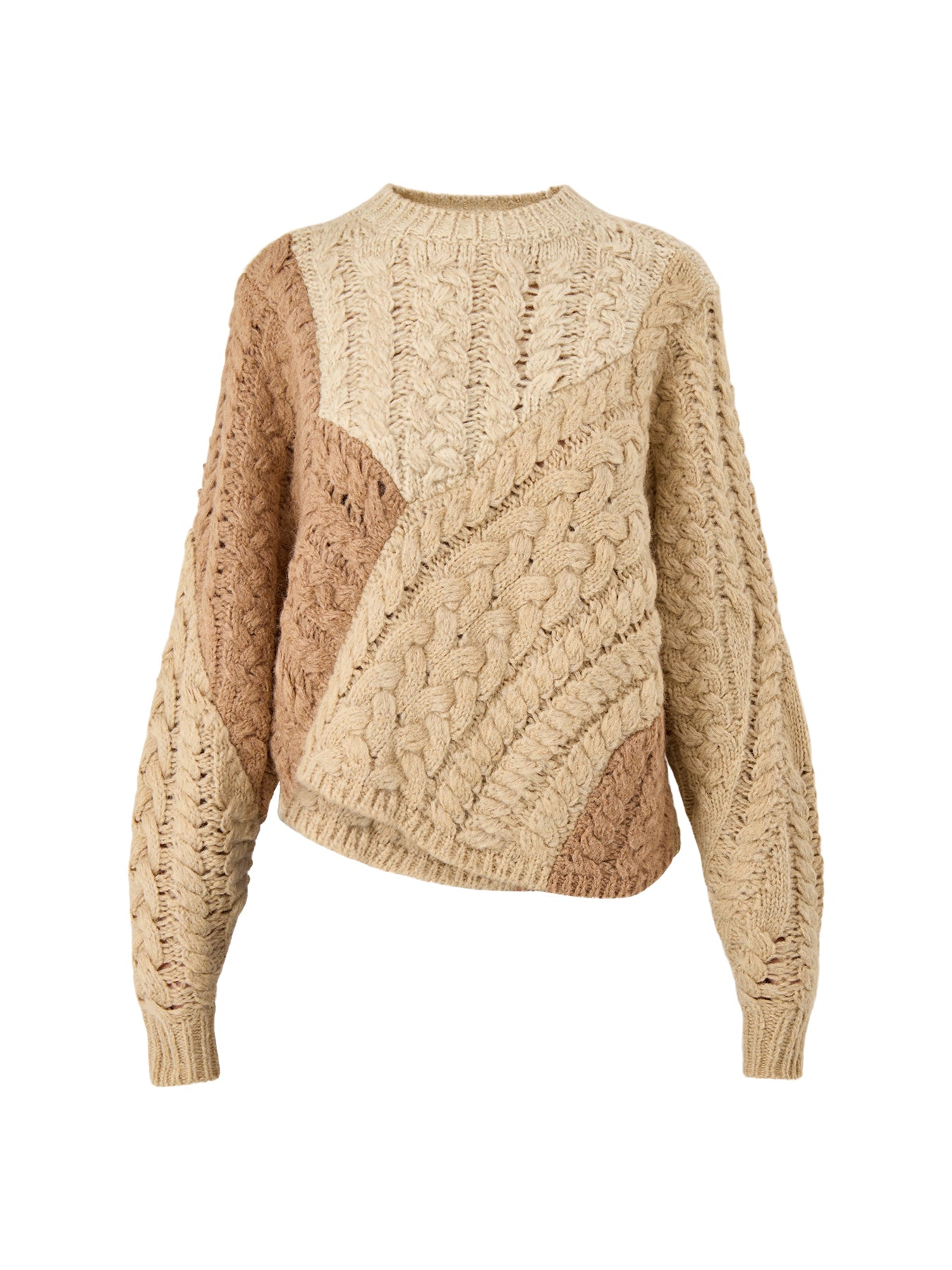 Daryl Colour-Block Knit Beige
