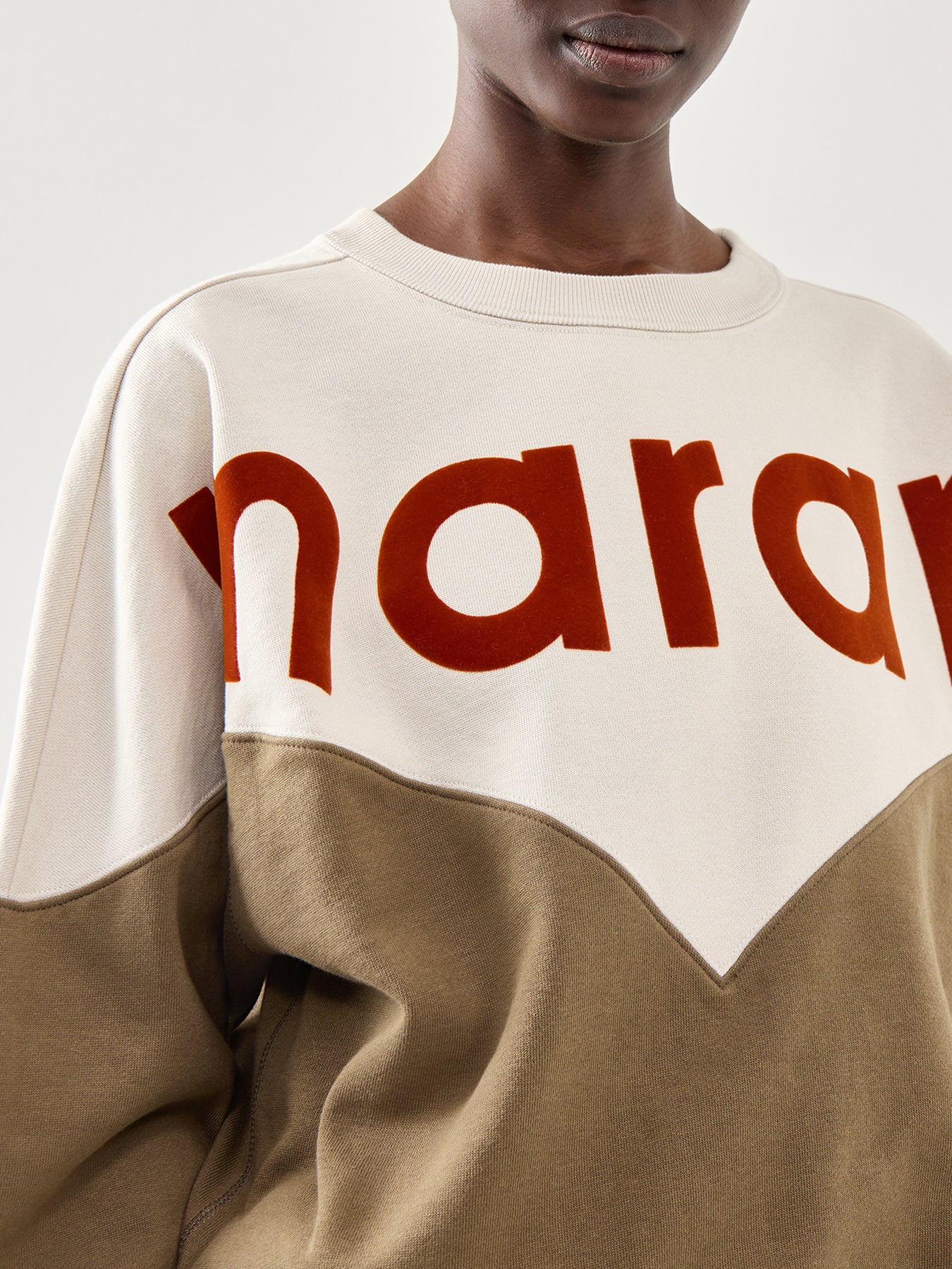 Houston-Gz Jersey Crewneck Logo Colour Block Sweatshirt