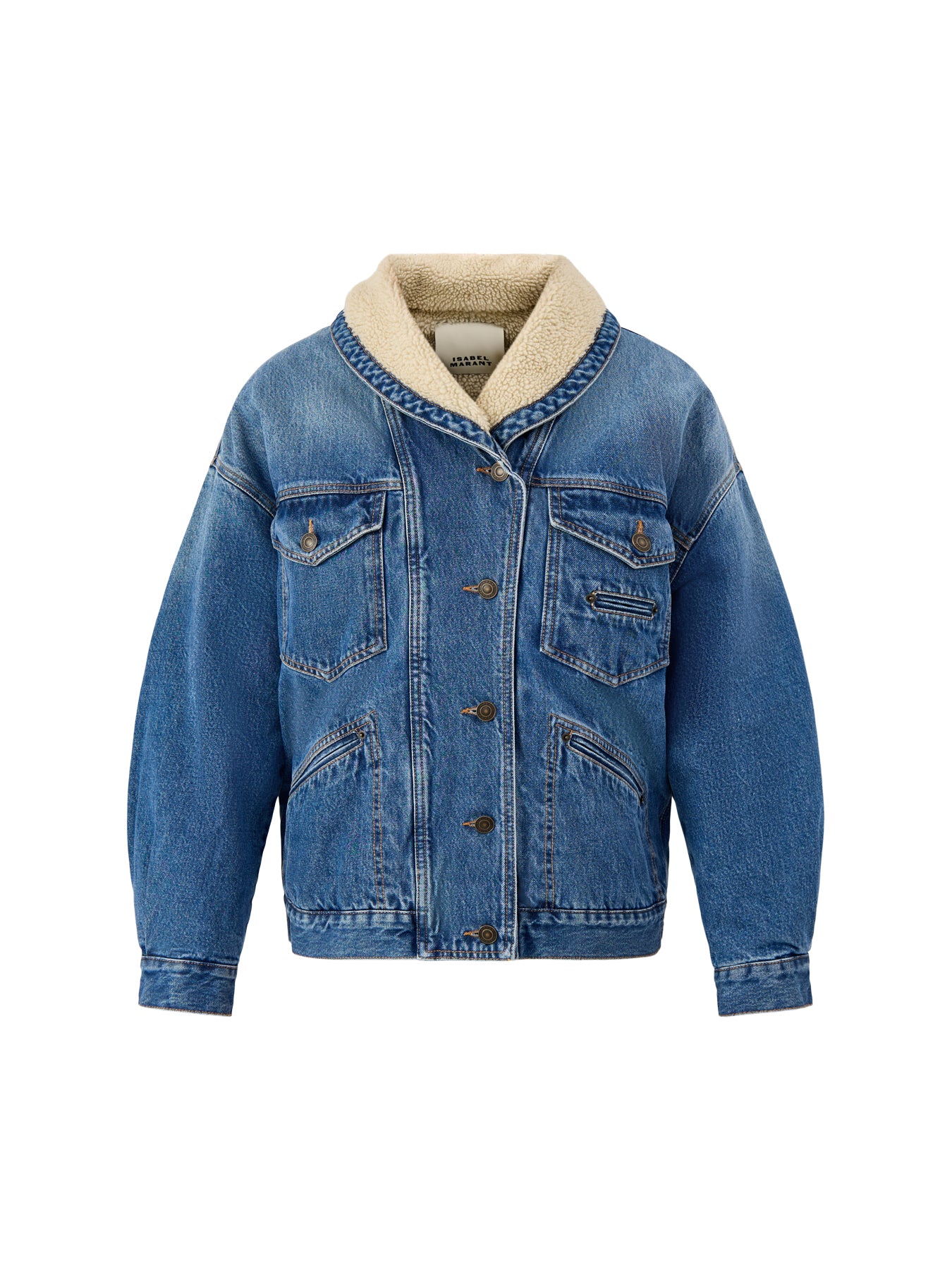 Pimia Oversized Denim Jacket Blue