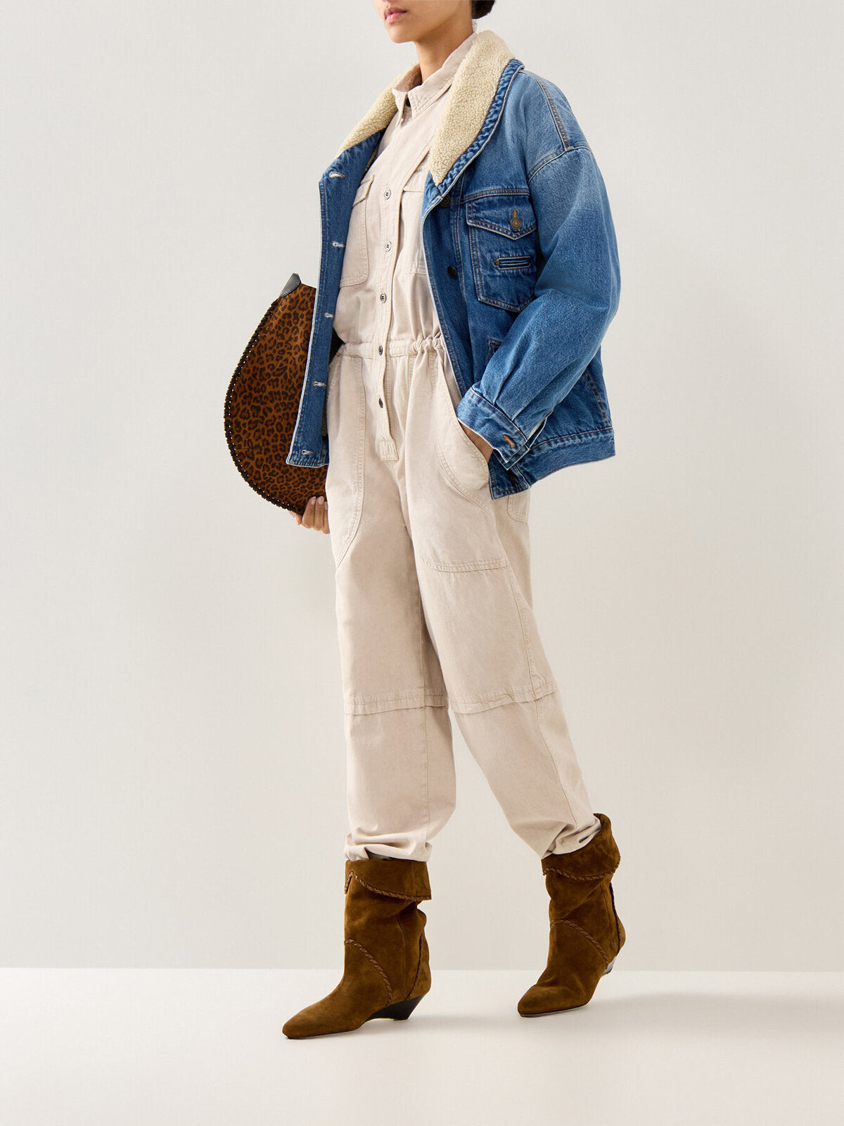 Pimia Oversized Denim Jacket Blue