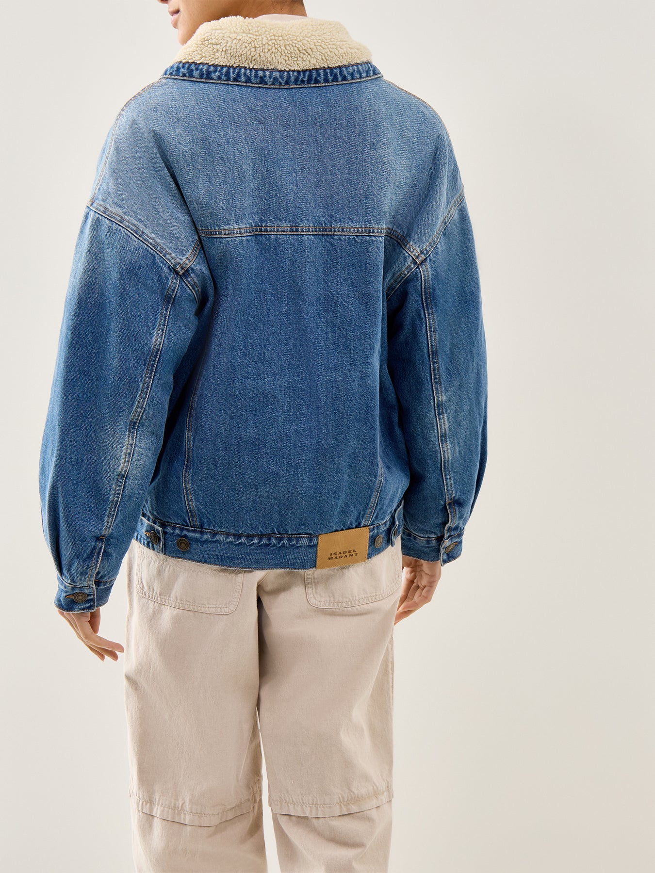 Pimia Oversized Denim Jacket Blue