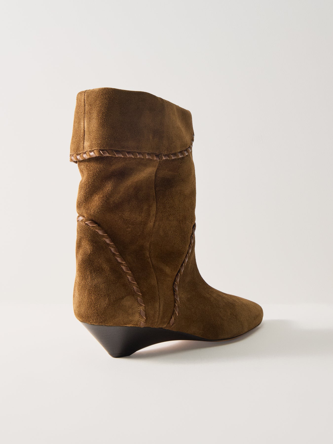 Edoa Suede Stitch Boot Bronze