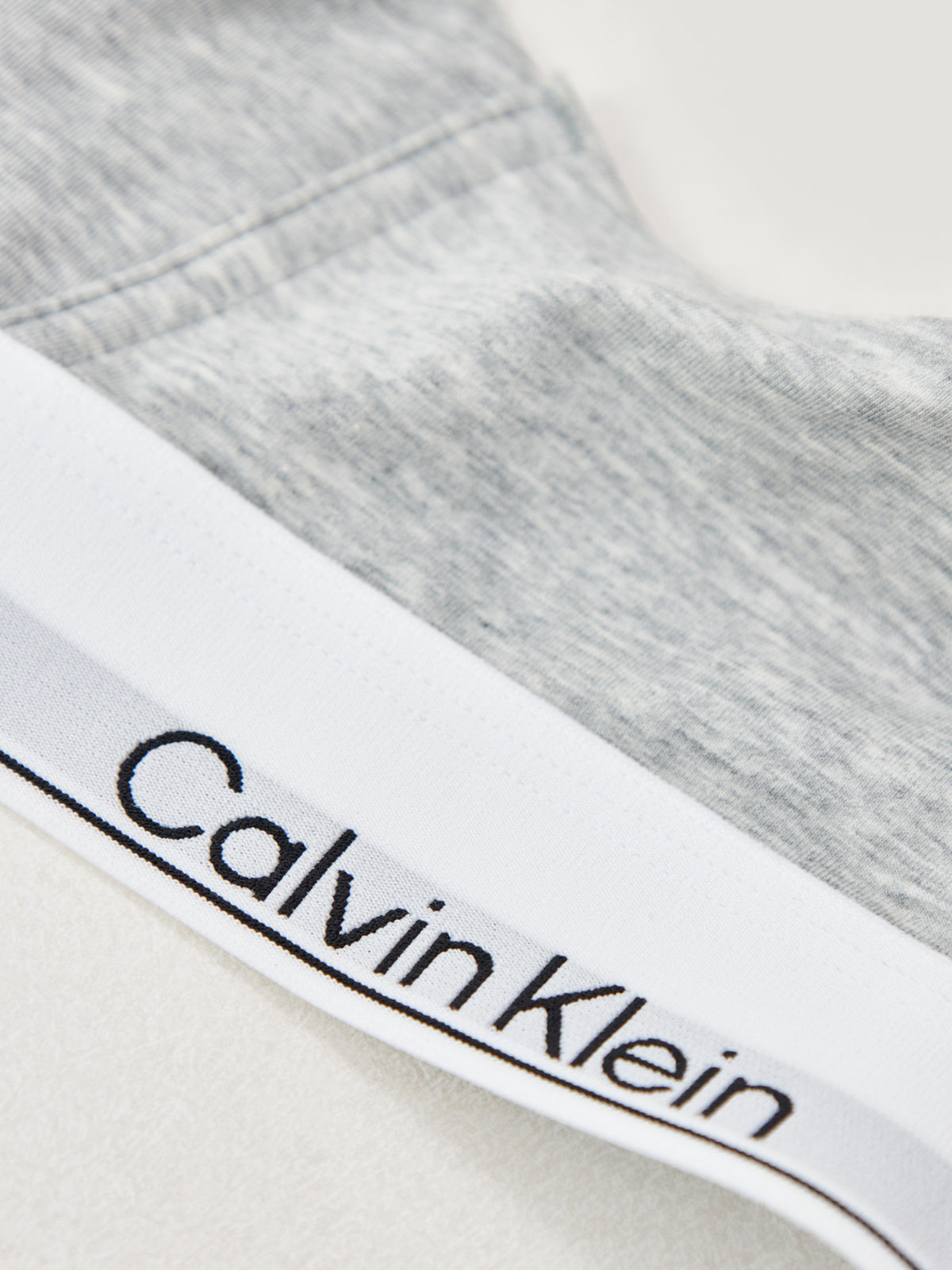 Icon Cotton Lightly Lined Triangle Bra Grey Heather