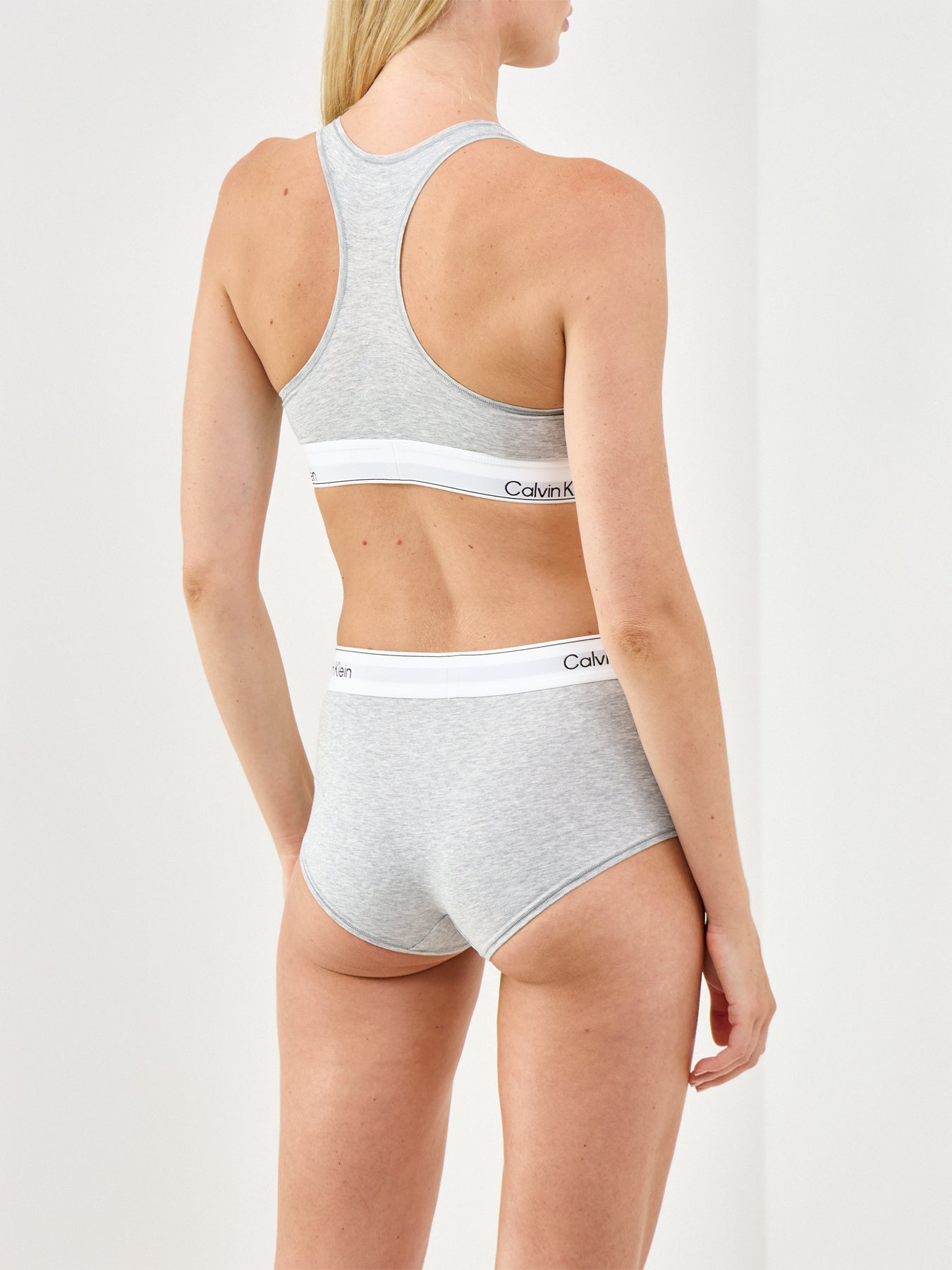 Icon Cotton Unlined Bralette Grey Heather
