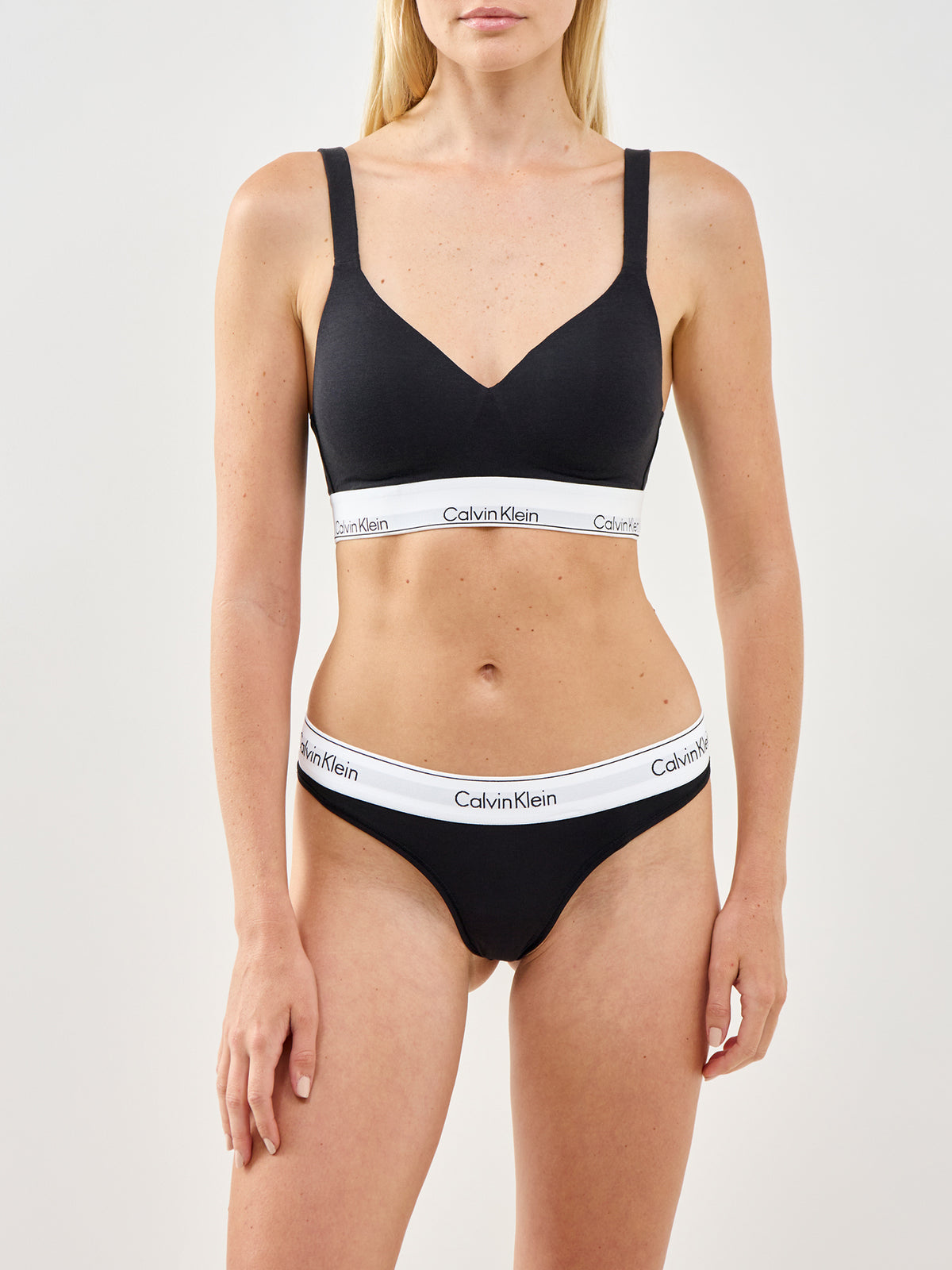Modern Cotton Lift Bralette Black