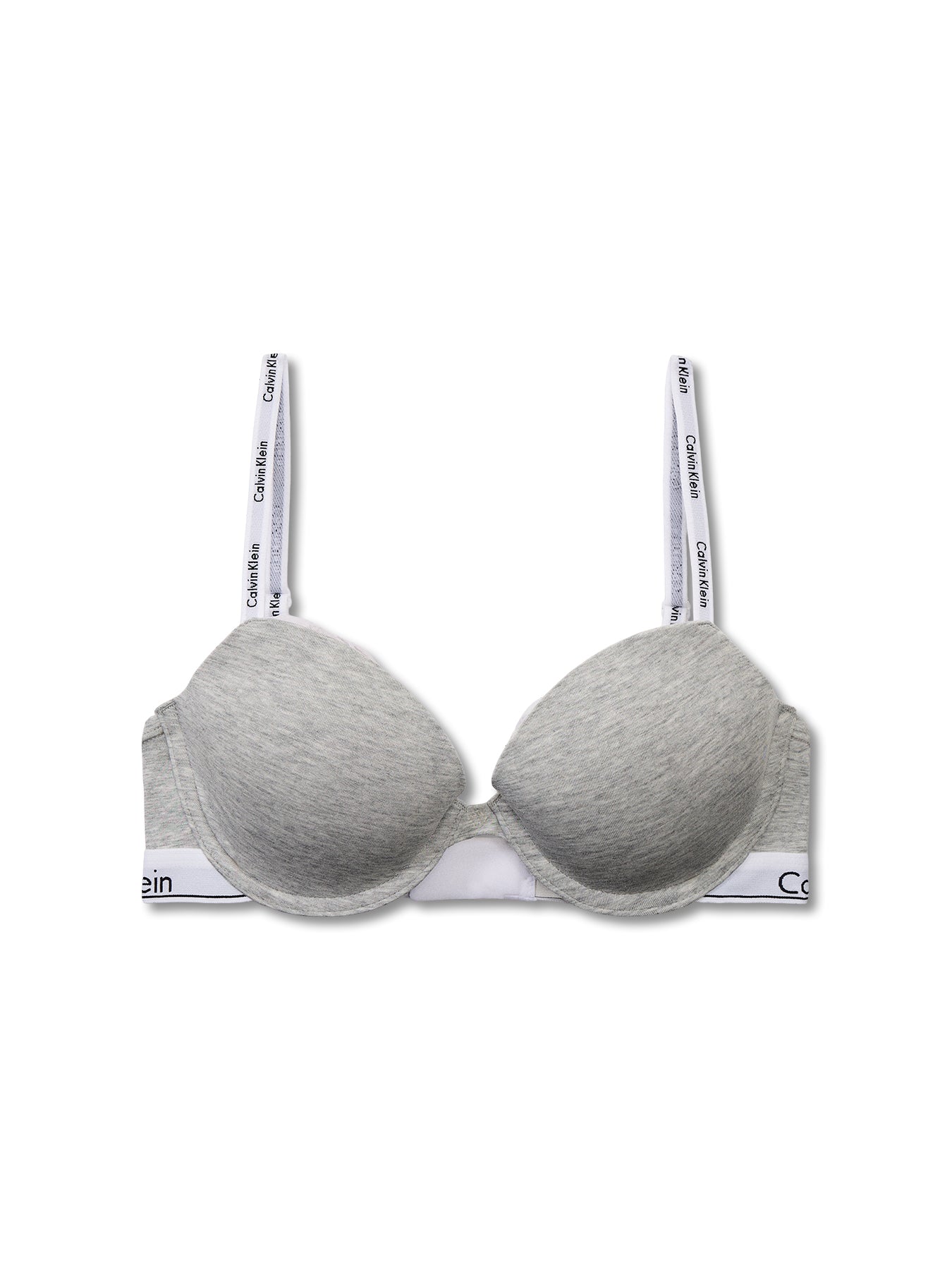 Icon Cotton Lightly Lined Demi Bra Grey Heather
