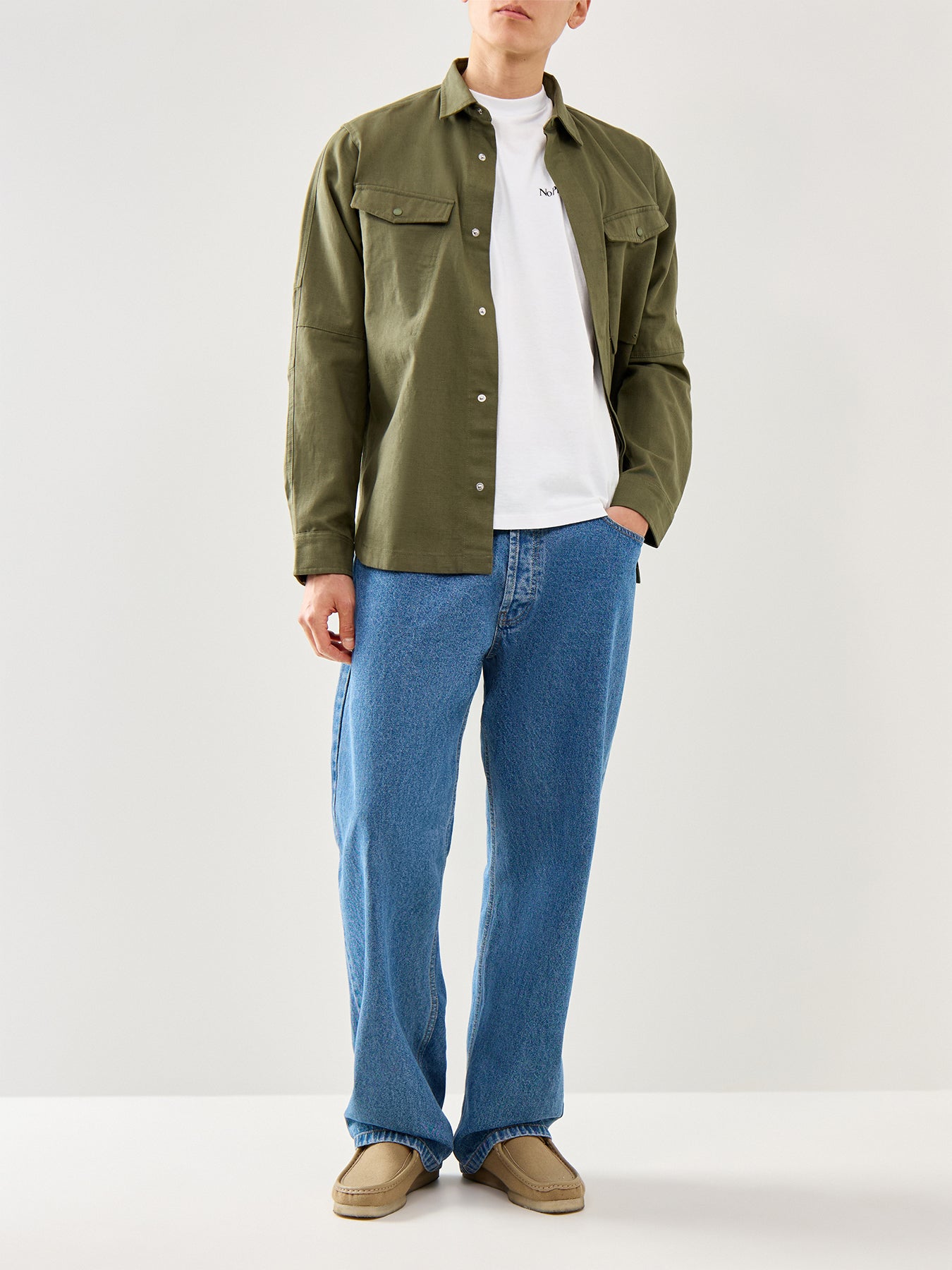 Mini Problemo Shott Sleeves Tee White