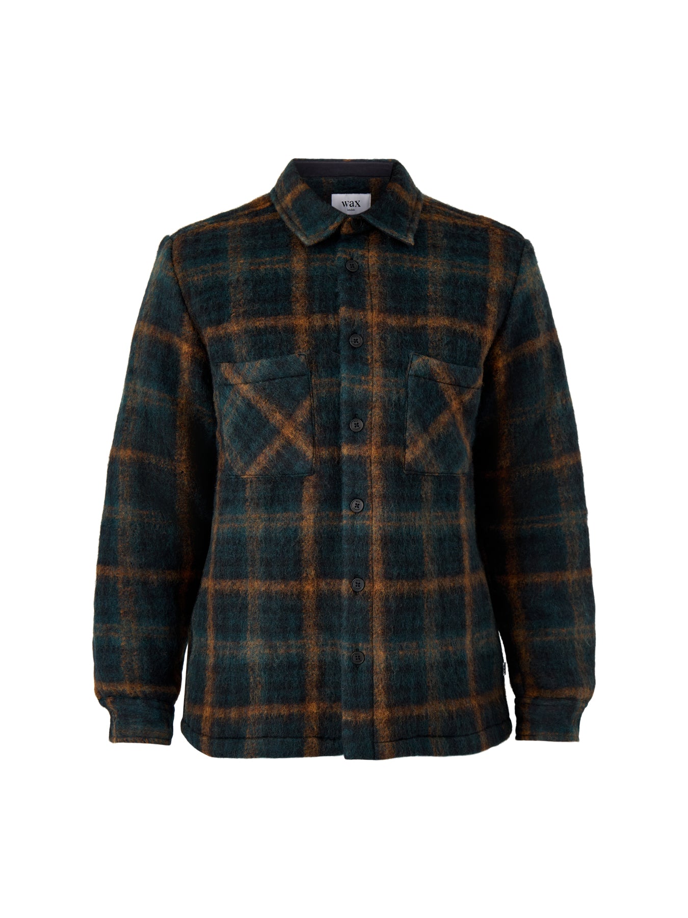 Whiting Overshirt Teal / Orange