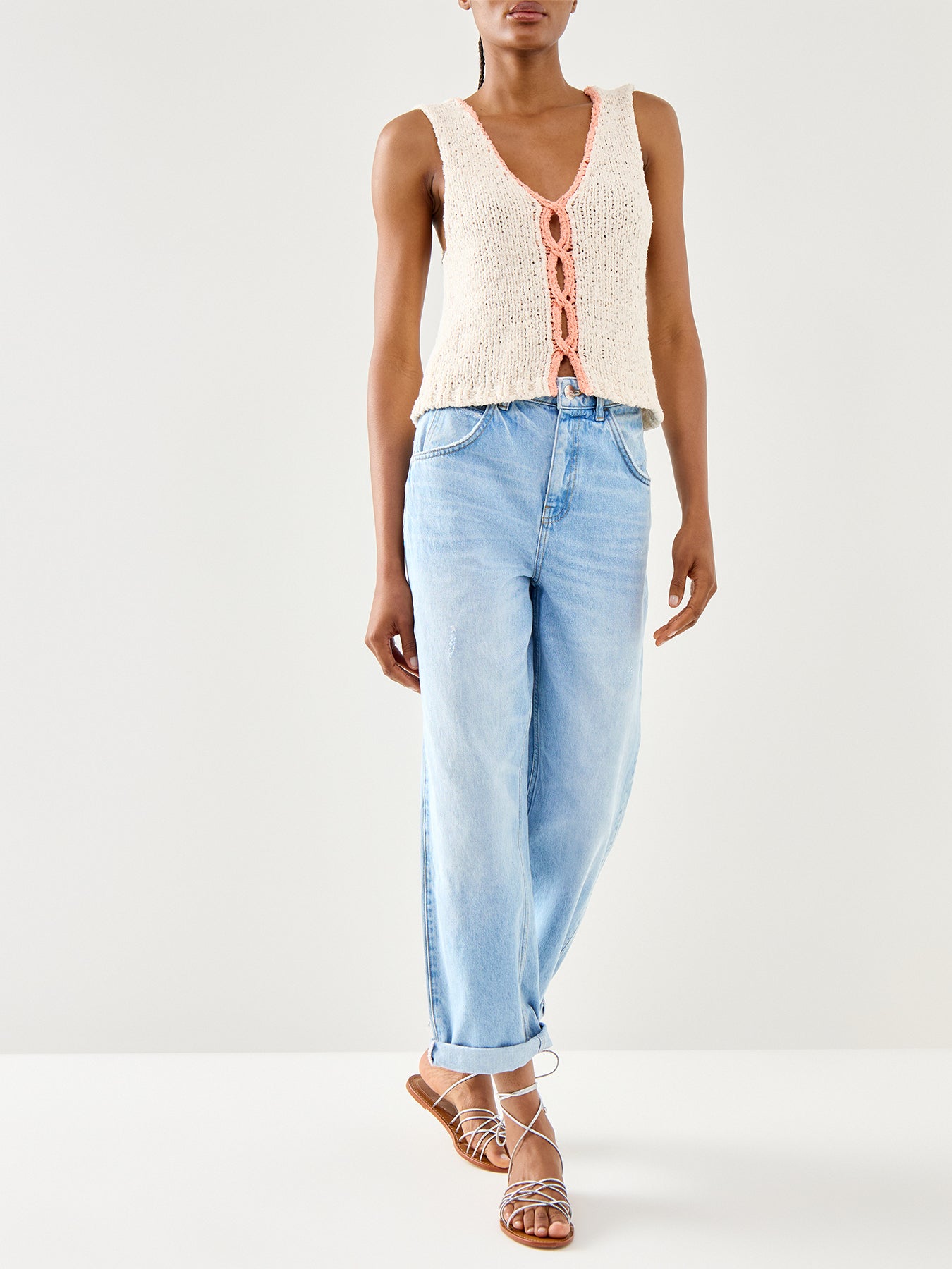 Sicily Sweater Shell With Contrast Centre Seam