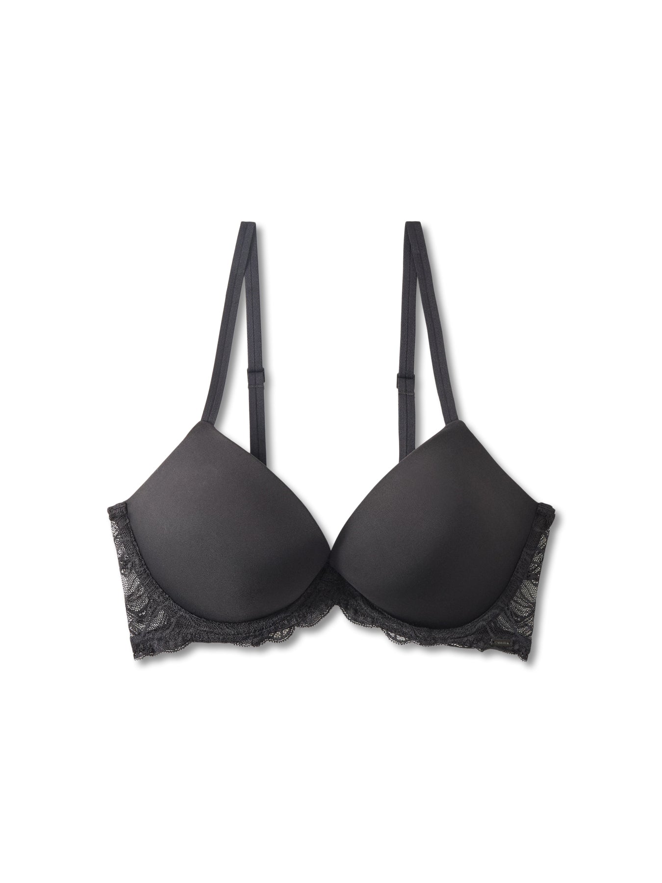 Sensual Stretch Lace Demi Bra Black