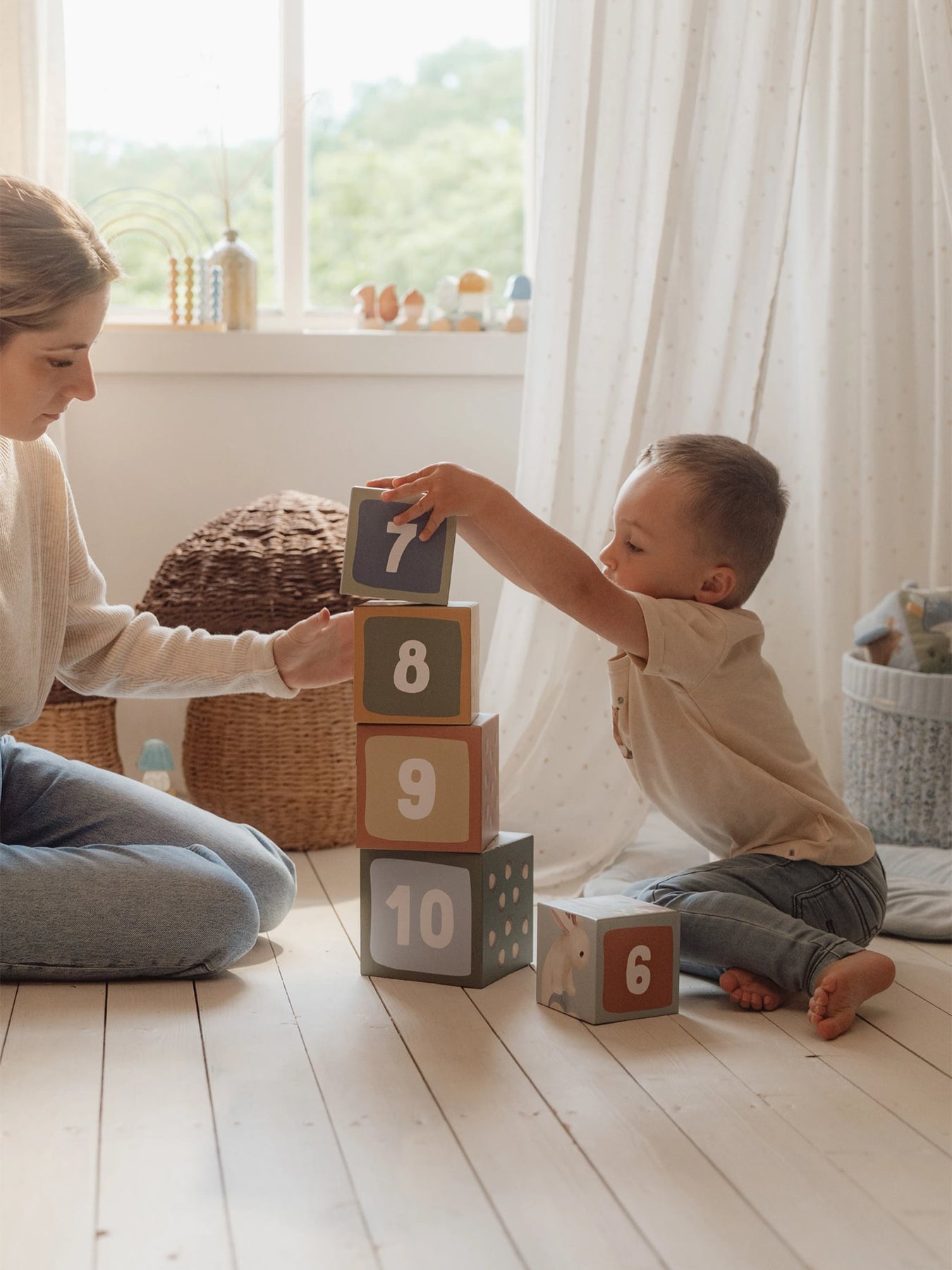 Forest Friends Building Blocks Blue