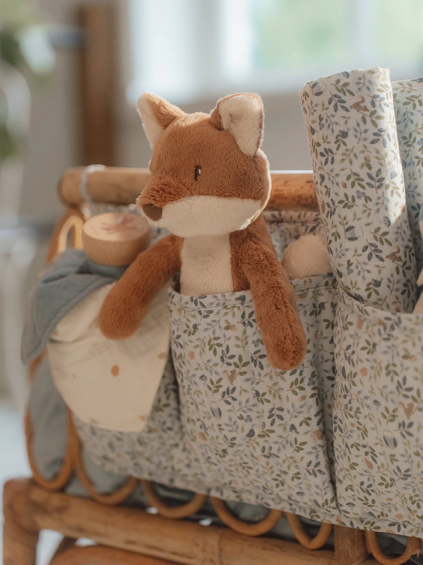 Fox Long Legs Soft Toy Blue