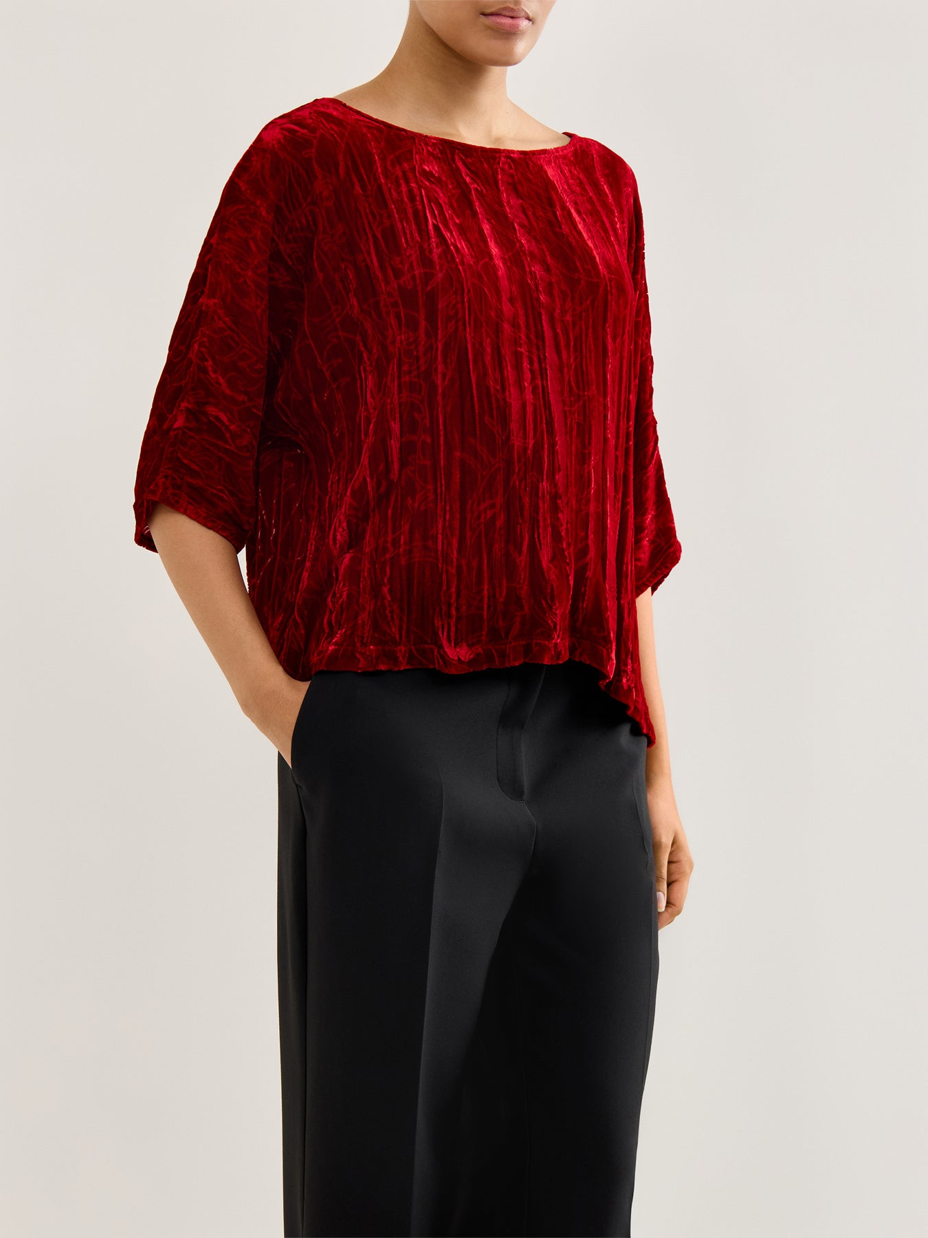 Devore Top Cherry Red