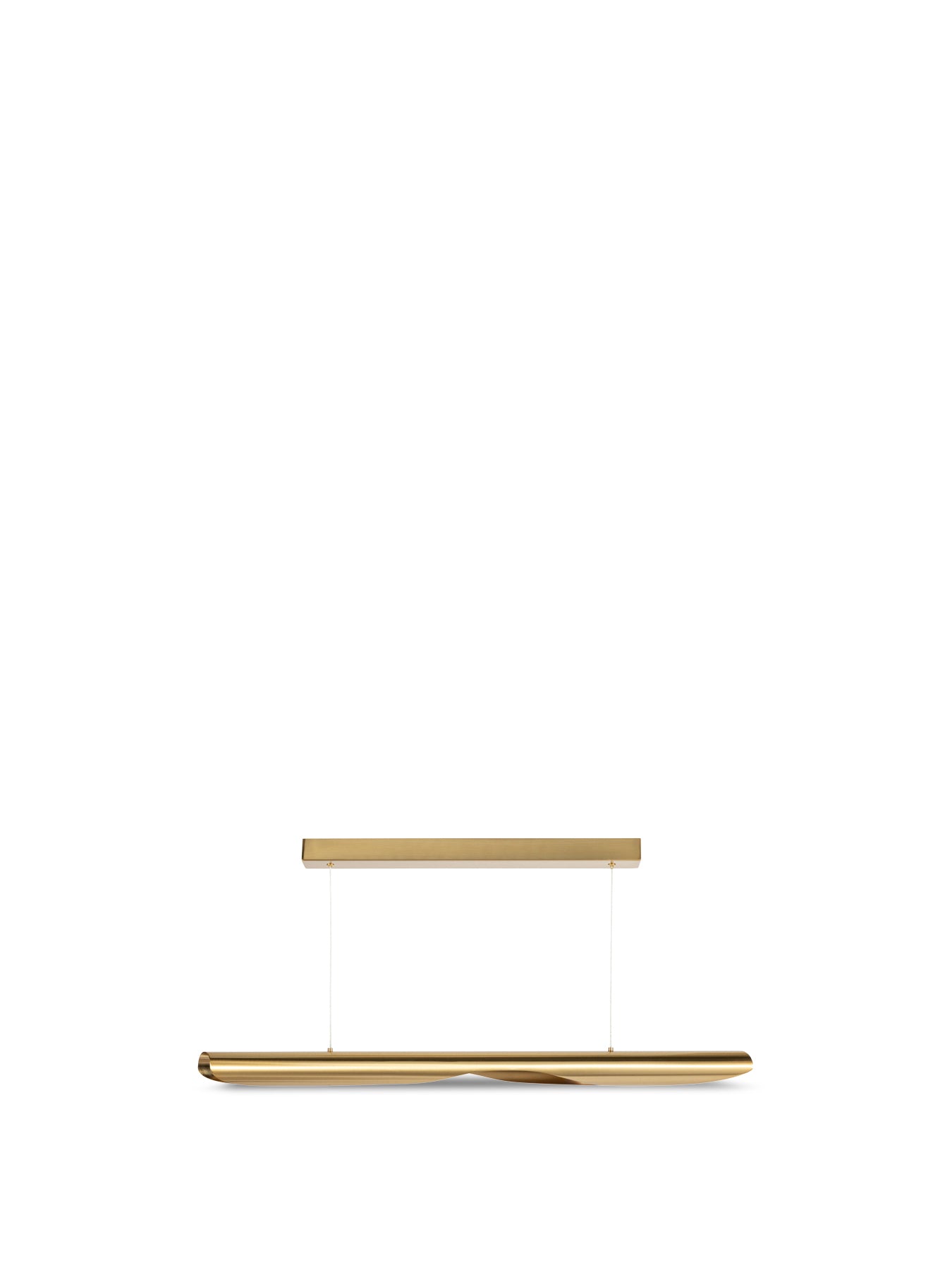 Onda LED Long Pendant Brass
