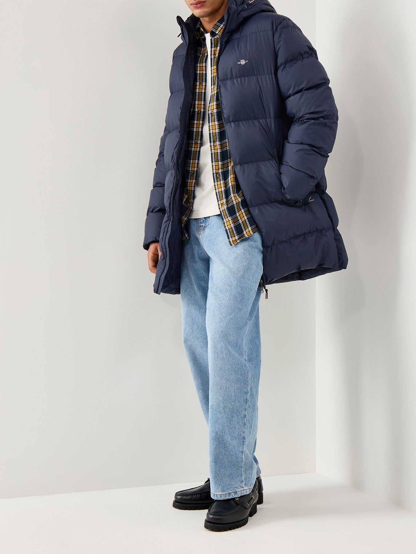 Active Cloud Mid Length Jacket Evening Blue