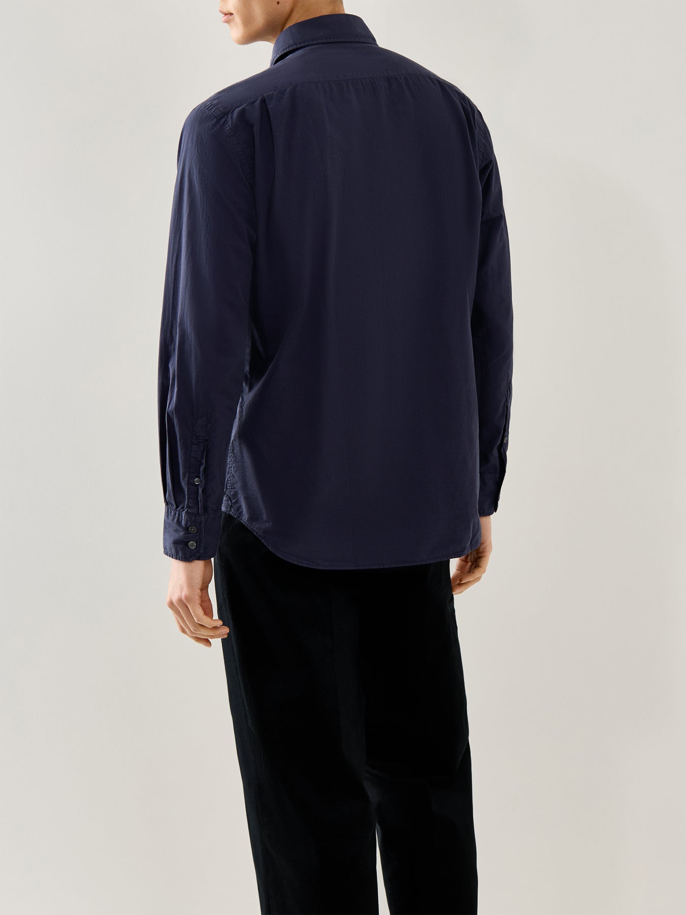 Paul Pat Peach Twill Shirt Navy