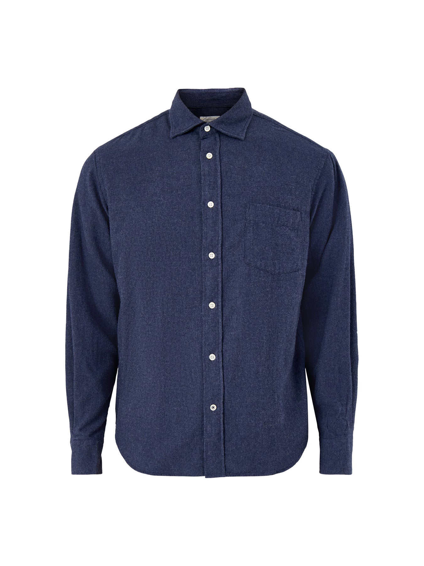 Paul Melange Flannel Shirt Navy