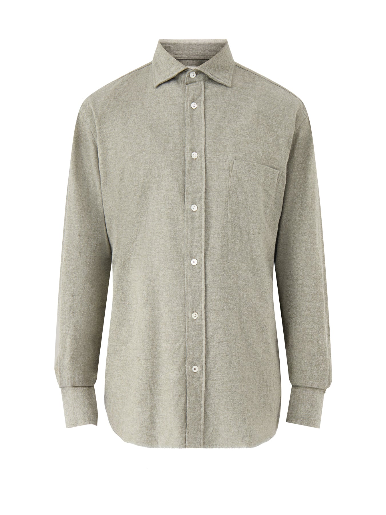 Paul Melange Flannel Woven Shirt Green