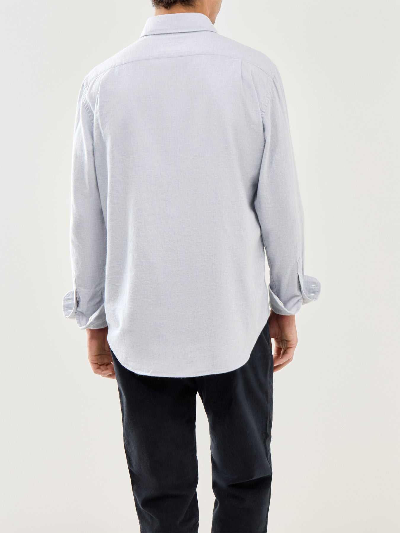 Paul Melange Flannel Woven Shirt Sky Blue