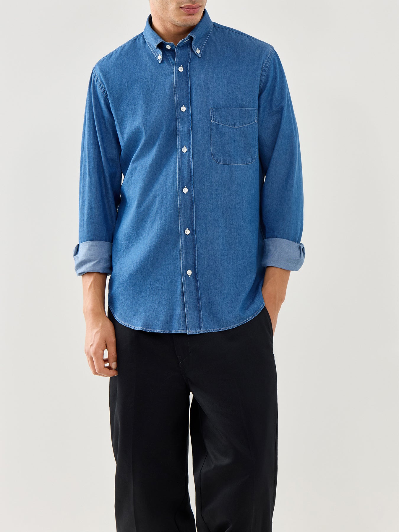 Pitt Denim Indigo BD Woven Shirt Indigo