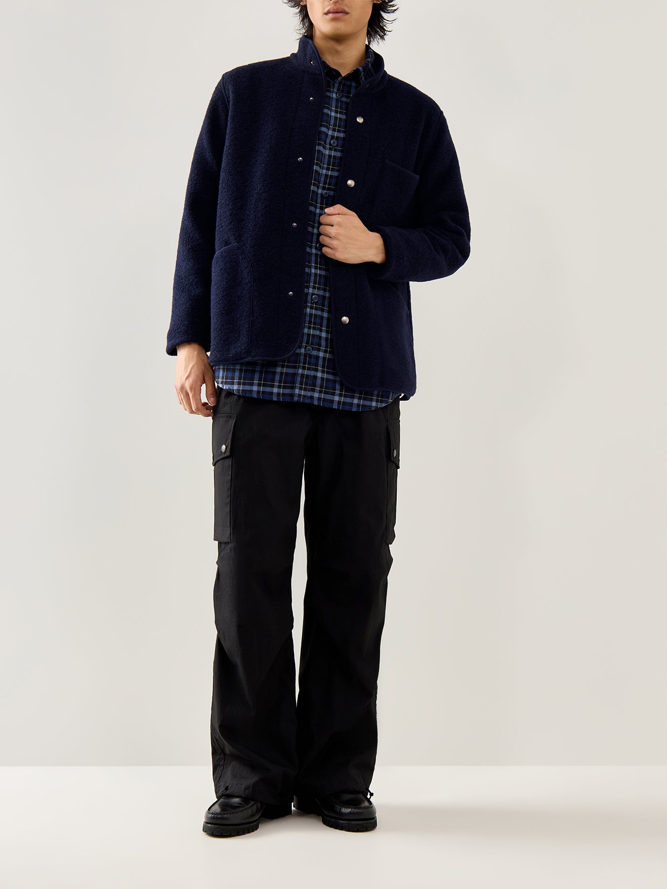 Jock Knitted Jacket Navy