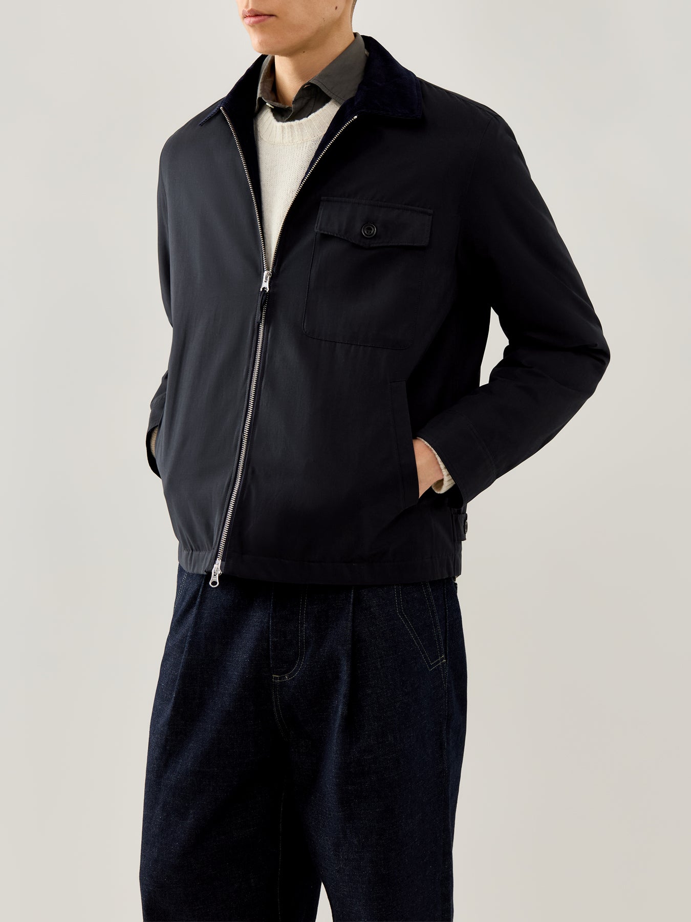 Daren Men Woven Jacket Navy