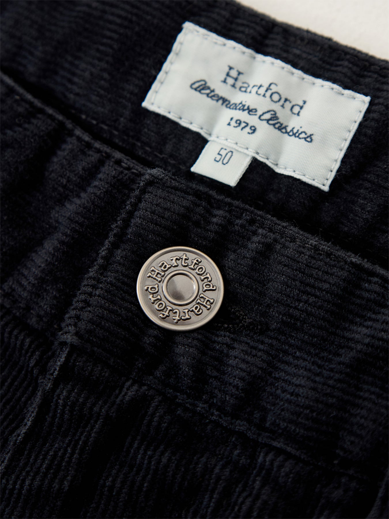 Terrence 14 Wales Garment Dyed Trouser Charcoal