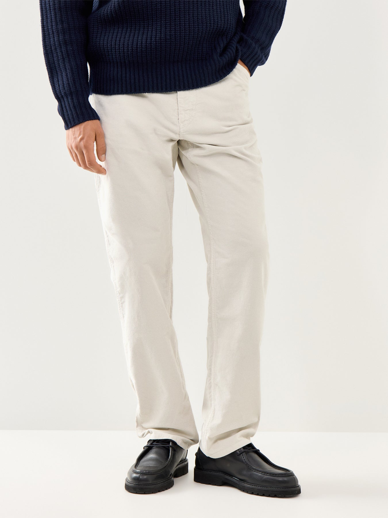 Terrence 14 Wales Garment Dyed Trouser Winter White