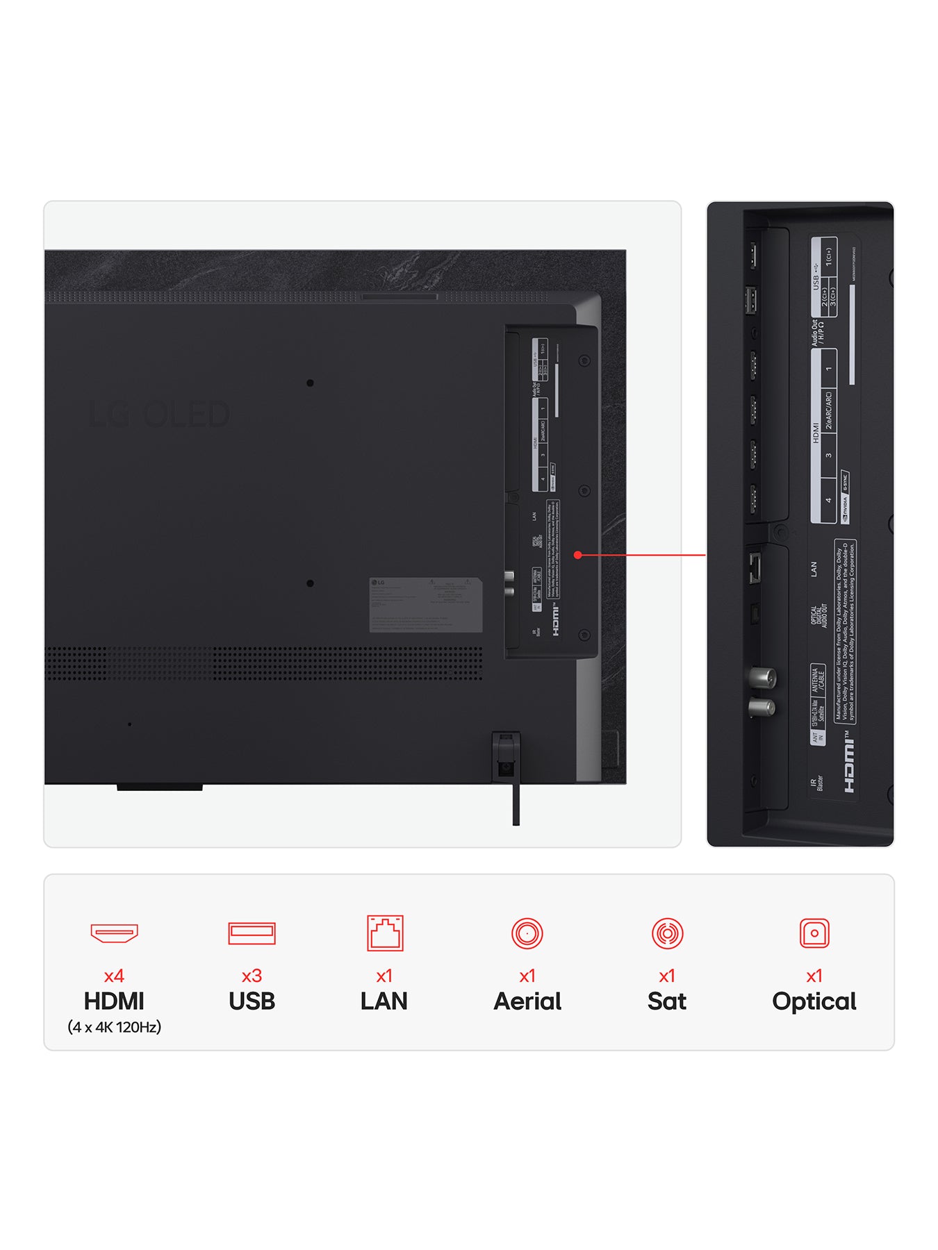 OLED42C55 42 Inch OLED Evo AI Smart TV 2025